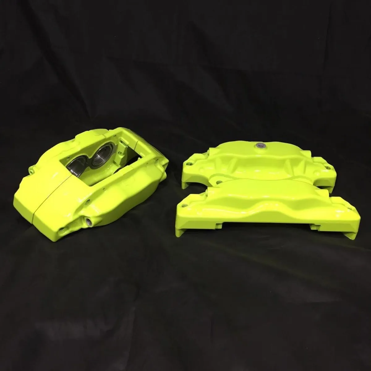 Calipers in fluorescent lime.