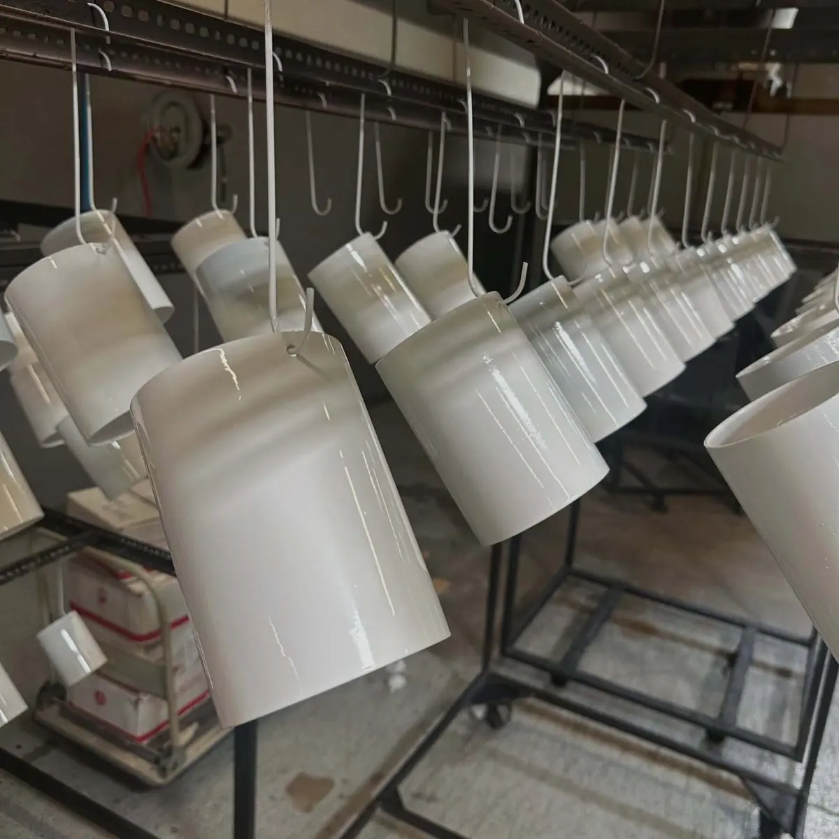 Putting cups chemically stripped, sandblasted and powder coated Bengal White for @omnipgafriscoresort