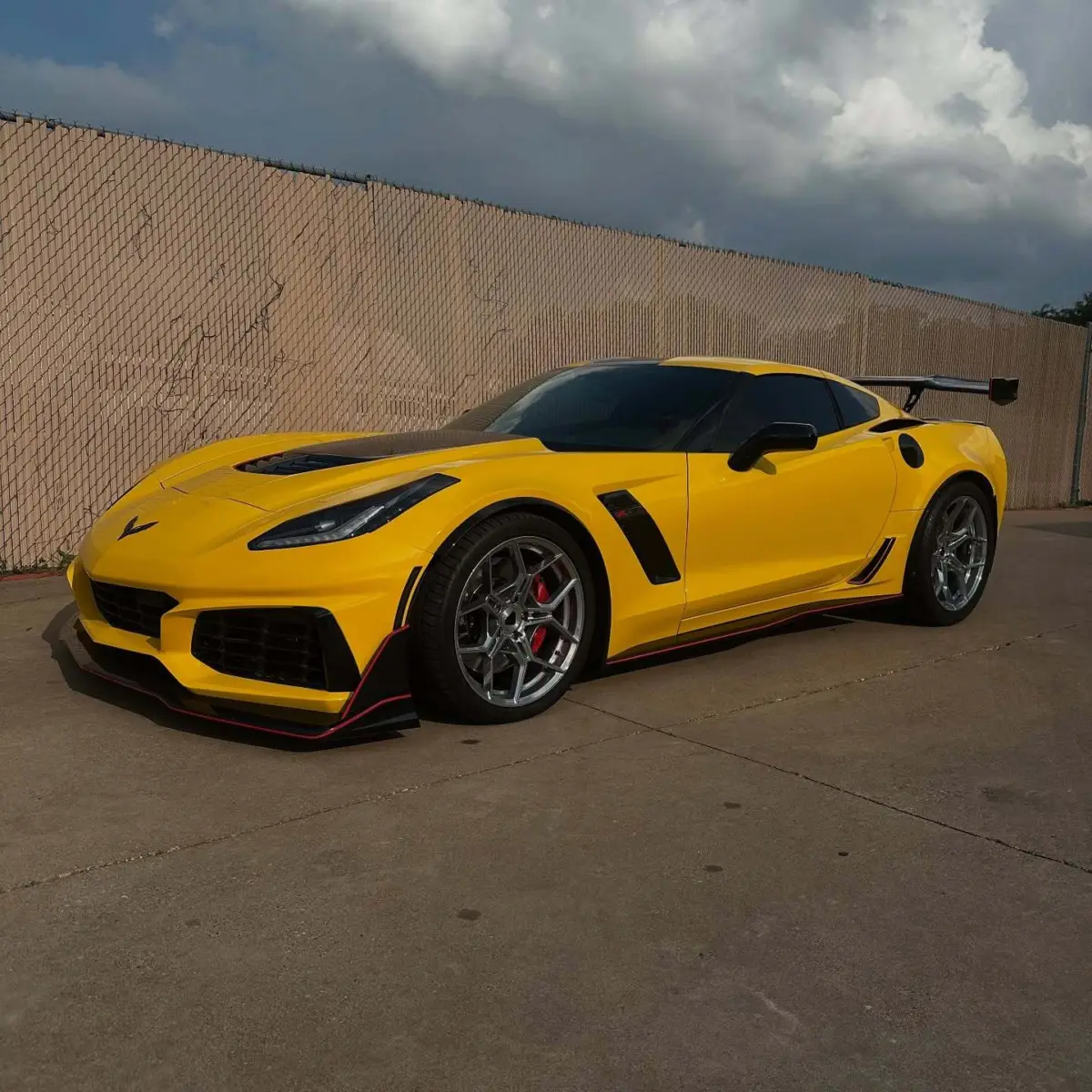 C7 Corvette wheels powder coated Super Chrome Plus