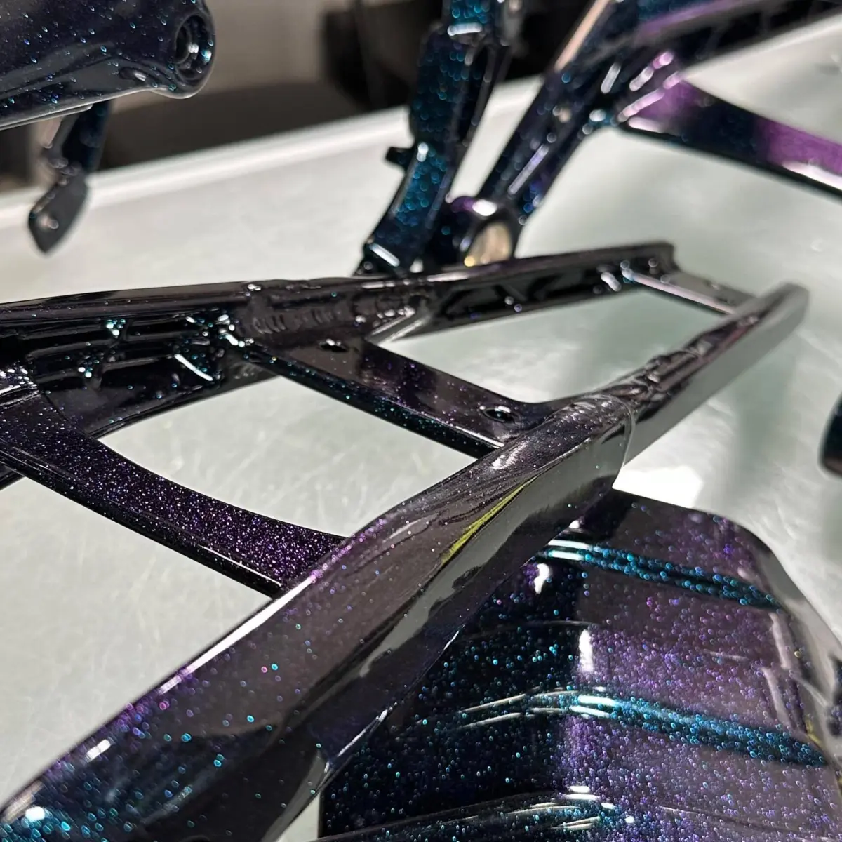 Talaria E-bike powder coated in Chameleon Sapphire Teal