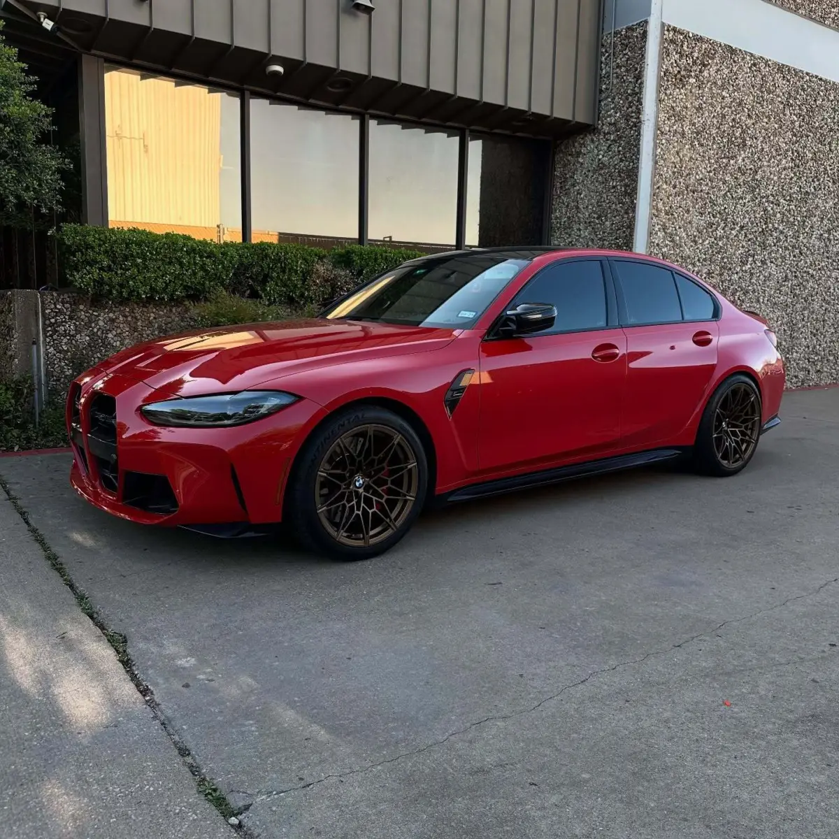 BMW M3 Competition wheels powder coated Satin Golden Metallic Bronze