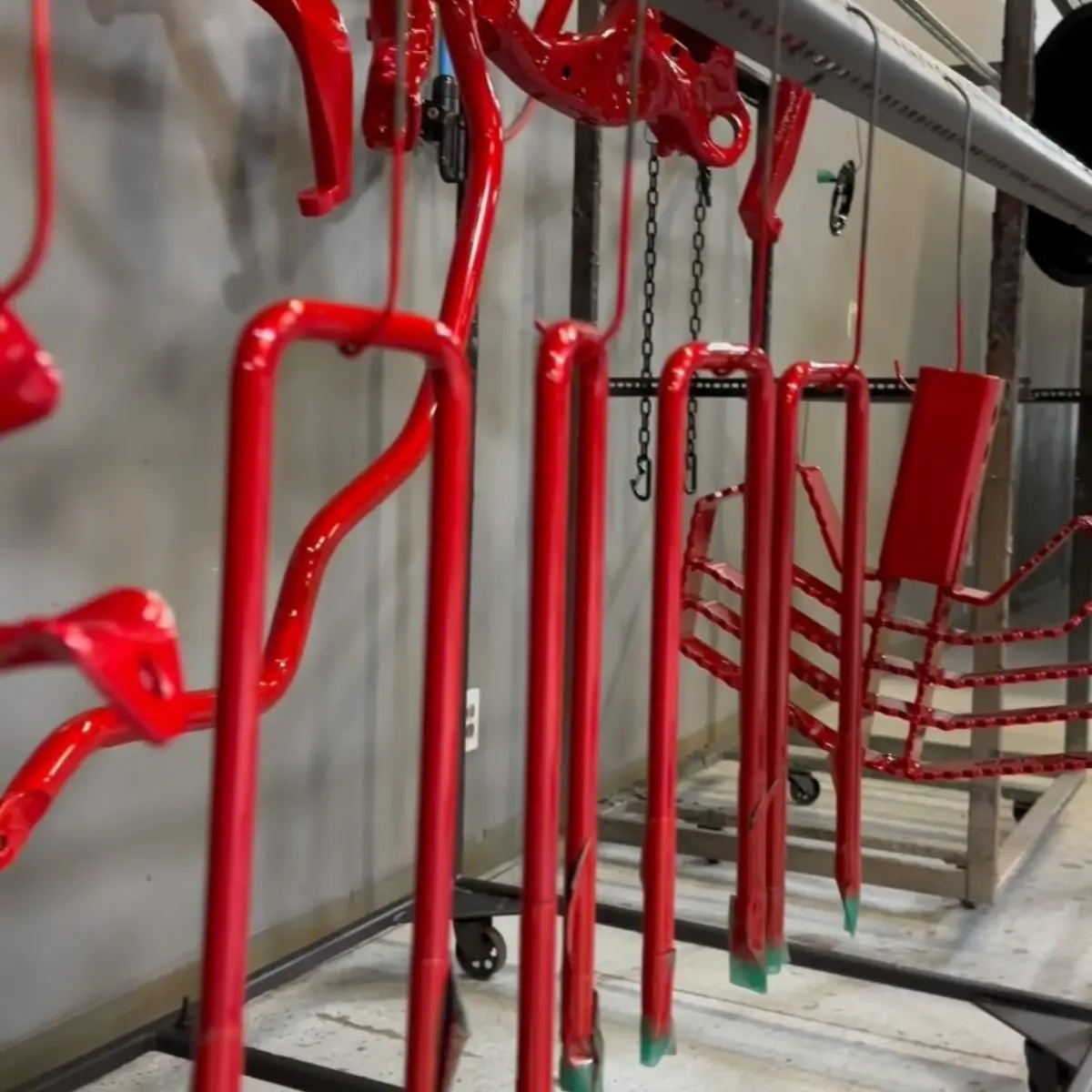 Lift kit stripped Powder coated in Illusion Red