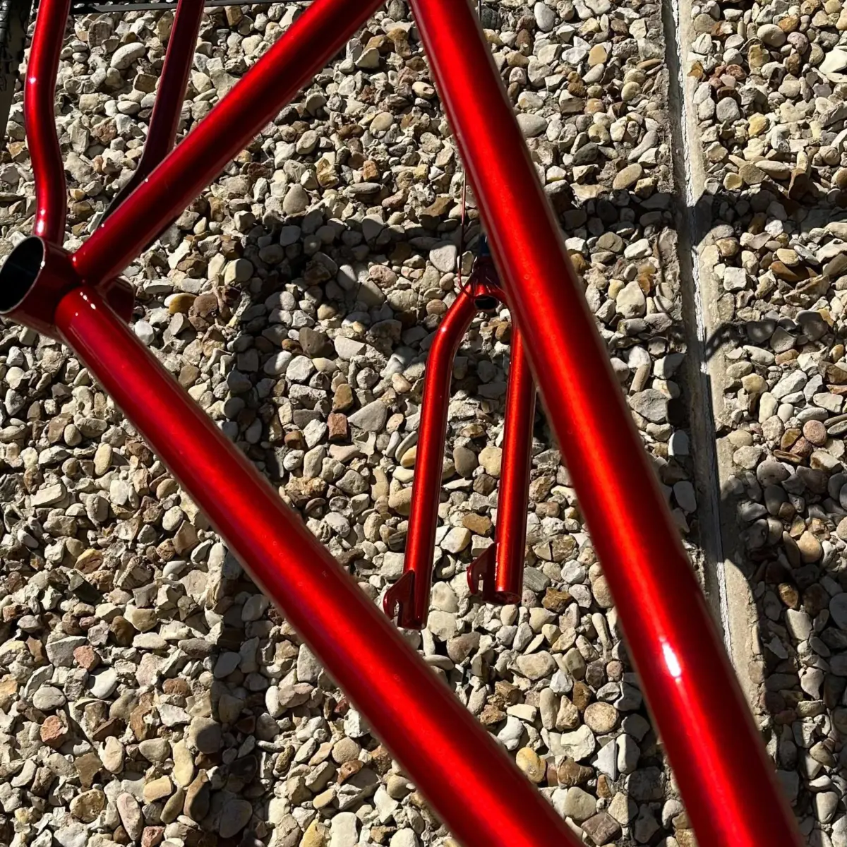 Number 1 of 25 custom Gary Turner BMX frame powder coated in Illusion Wild Copper