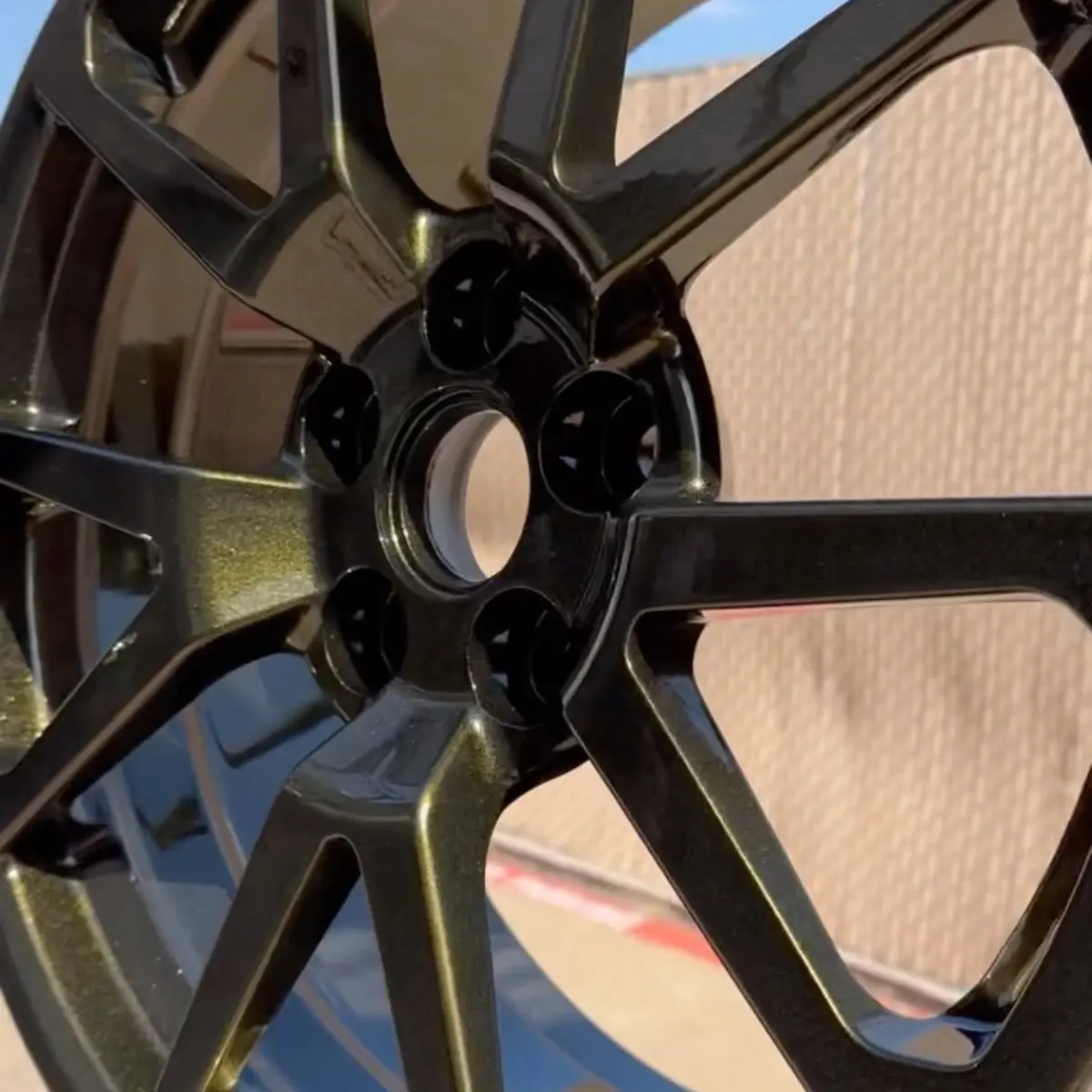 Illusion black gold on a set of Cadillac CTS-V
