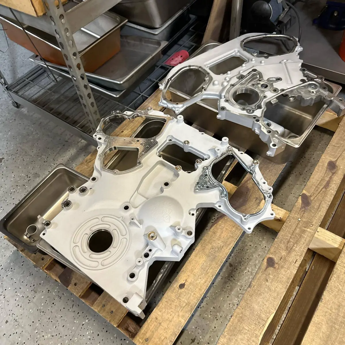 Proper prep work makes all the difference! We mask threads and critical mating surfaces for both sandblasting and powder coating. It’s more work but makes for a superior end product