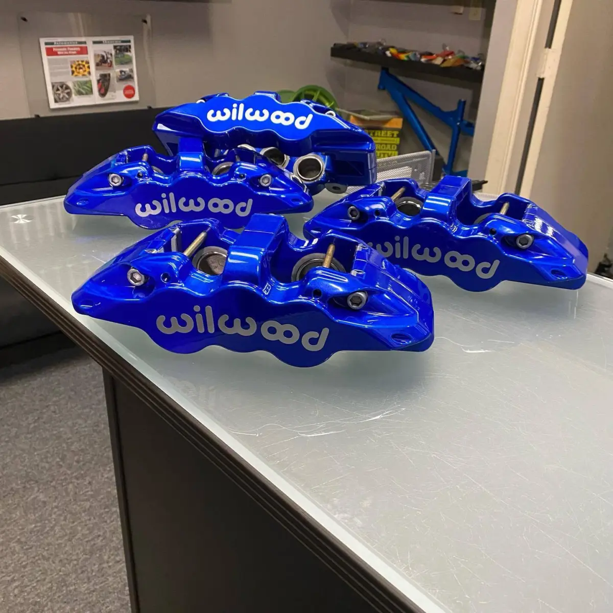 Wilwood brake calipers refinished in Illusion Blueberry for @1badslv
