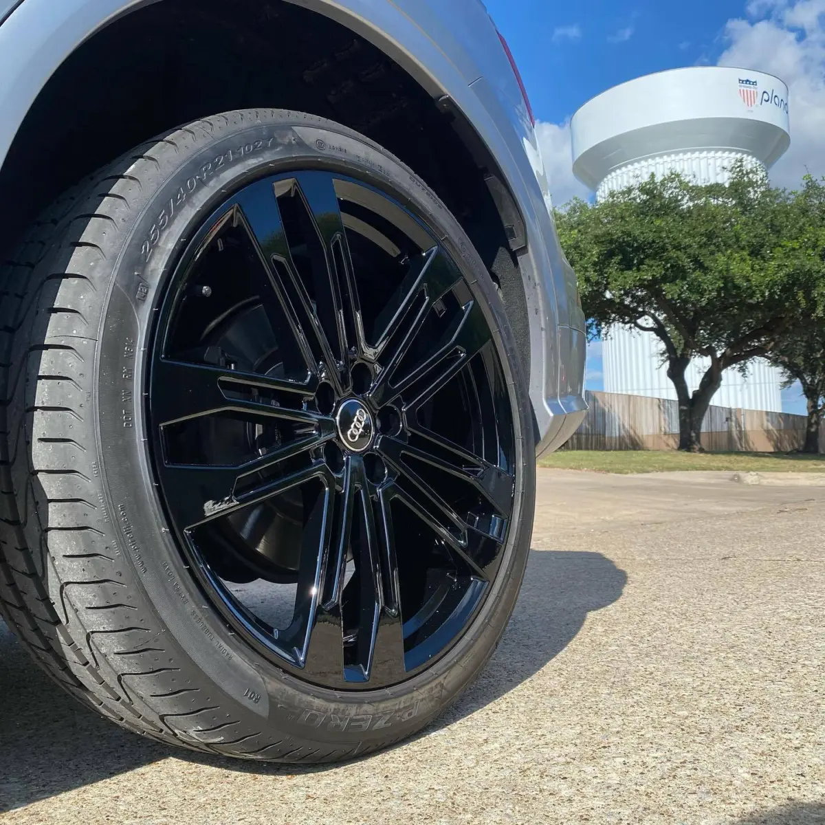 2017 Audi Q5 wheels powder coated Super Mirror Black