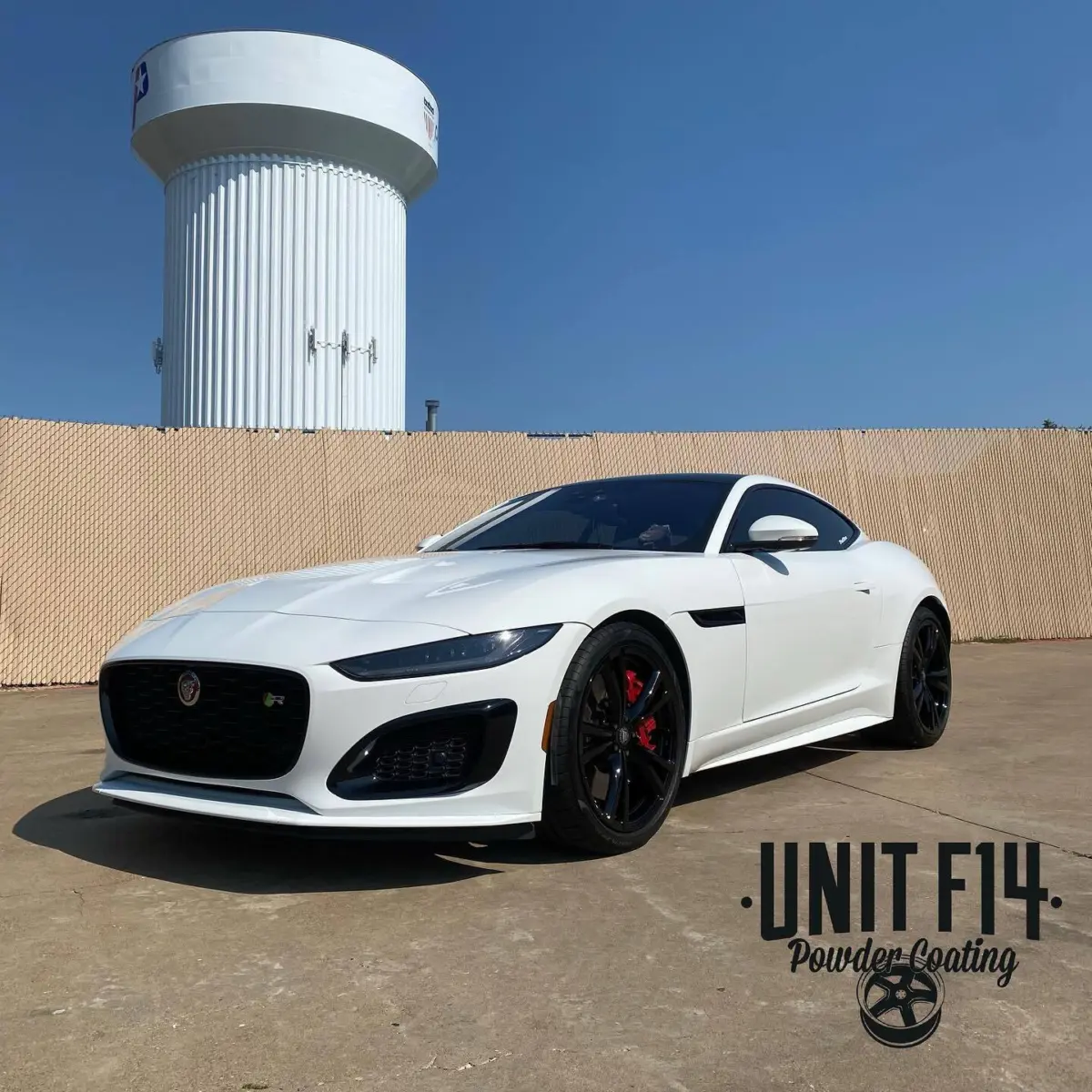 2021 Jaguar F-Type in for Super Mirror Black powder coated wheels. Sent straight to us from @the_detail_lab_tx after working their magic