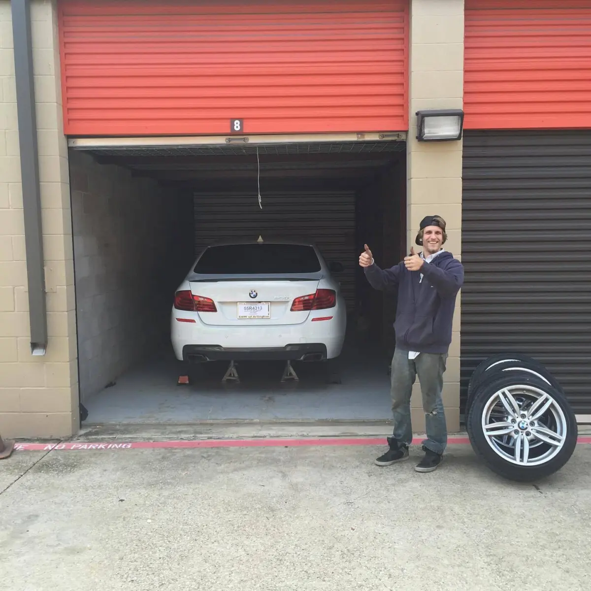 Throwback to November 4, 2015. If you scheduled a vehicle drop off appointment this is where you met us. After wheels were removed we drove them to our house where we stored a tire machine. We then drove them to another house where we powder coated