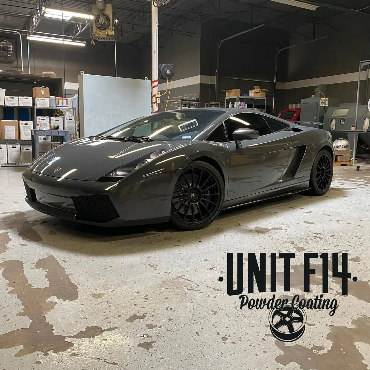 Lamborghini Gallardo Superleggera in for Matte Black powder coated wheels