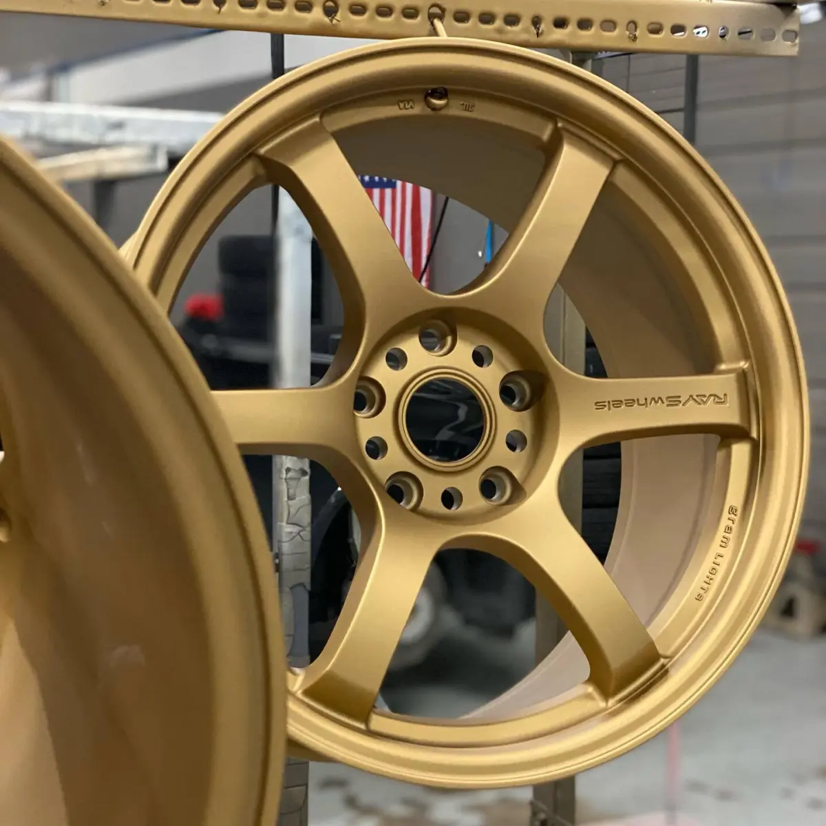 Gram lights refinished in Flat Gold