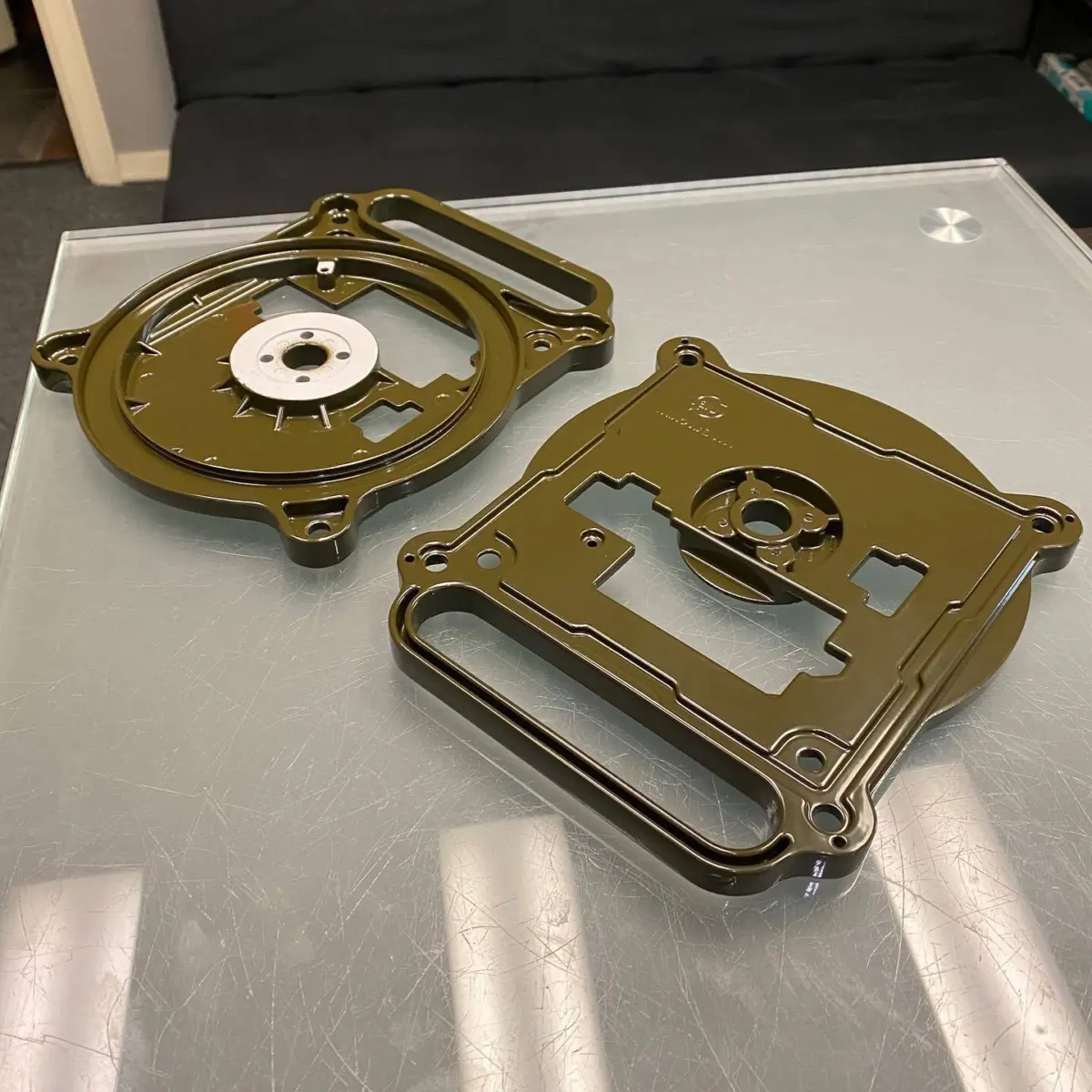 Small production run refinishing runway light fixtures