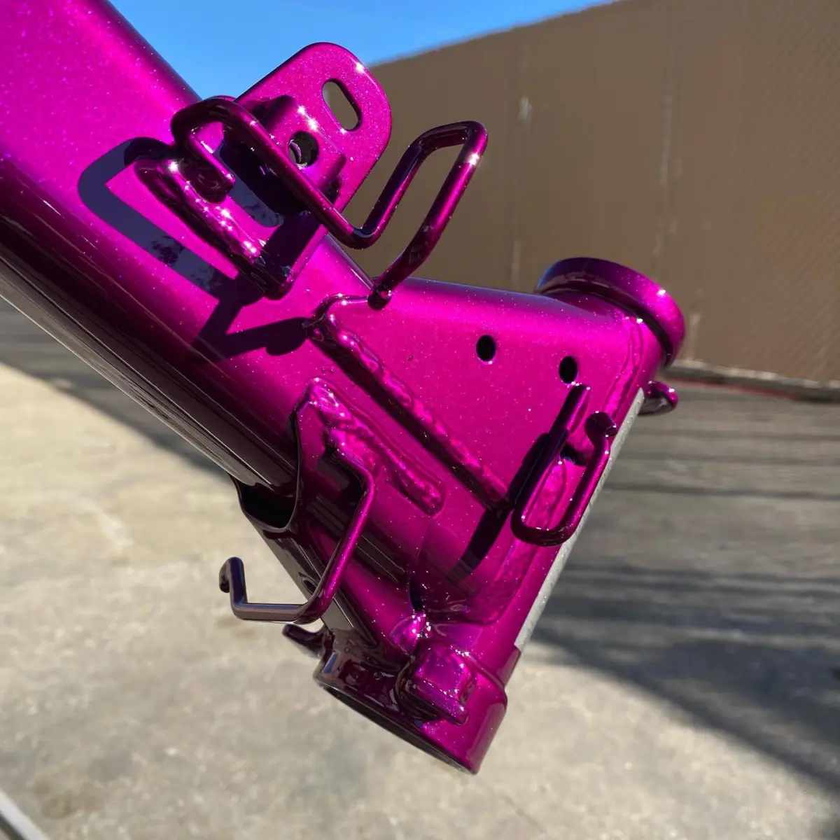Honda Grom parts refinished in Chameleon Violet over Illusion Violet