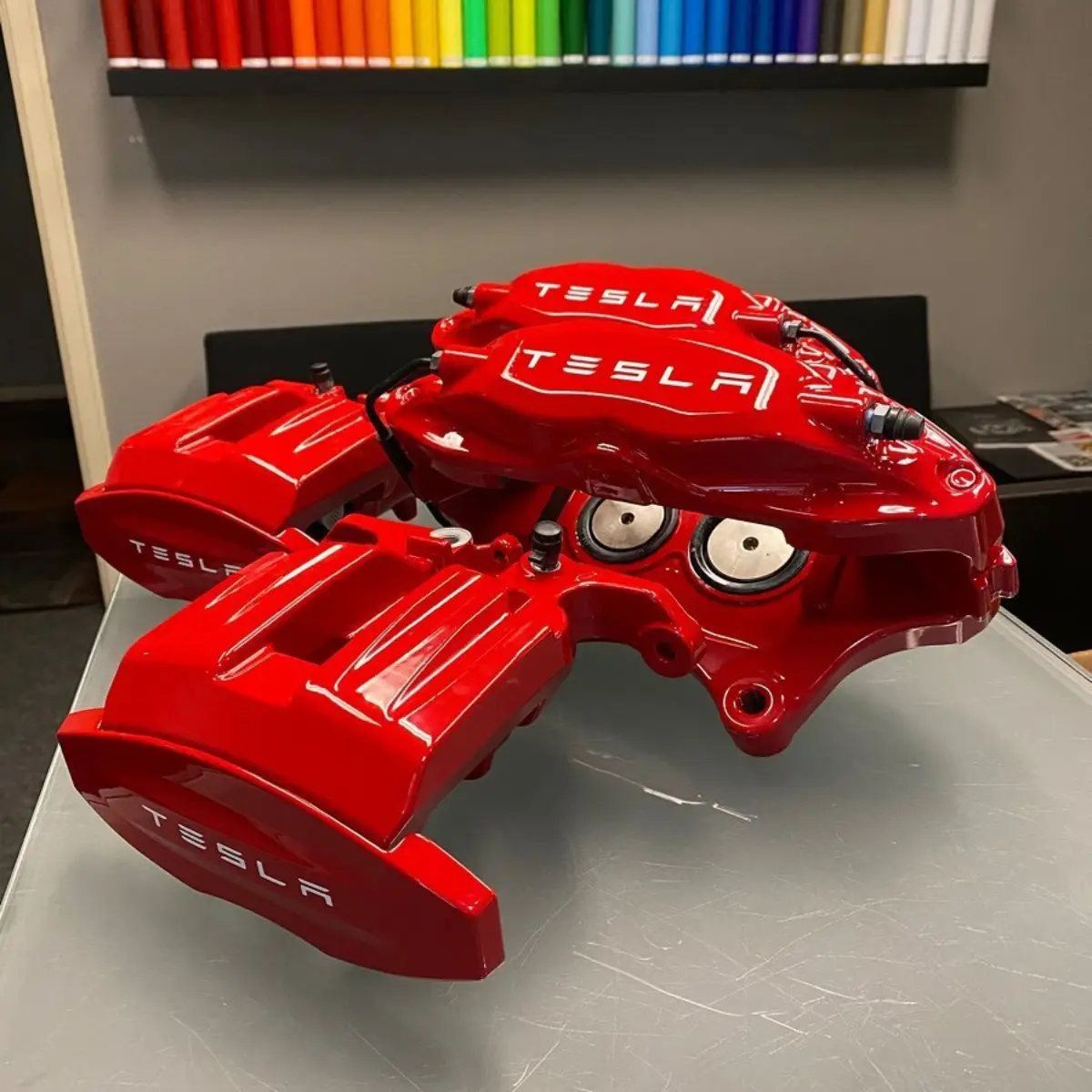 Tesla Model S brake calipers