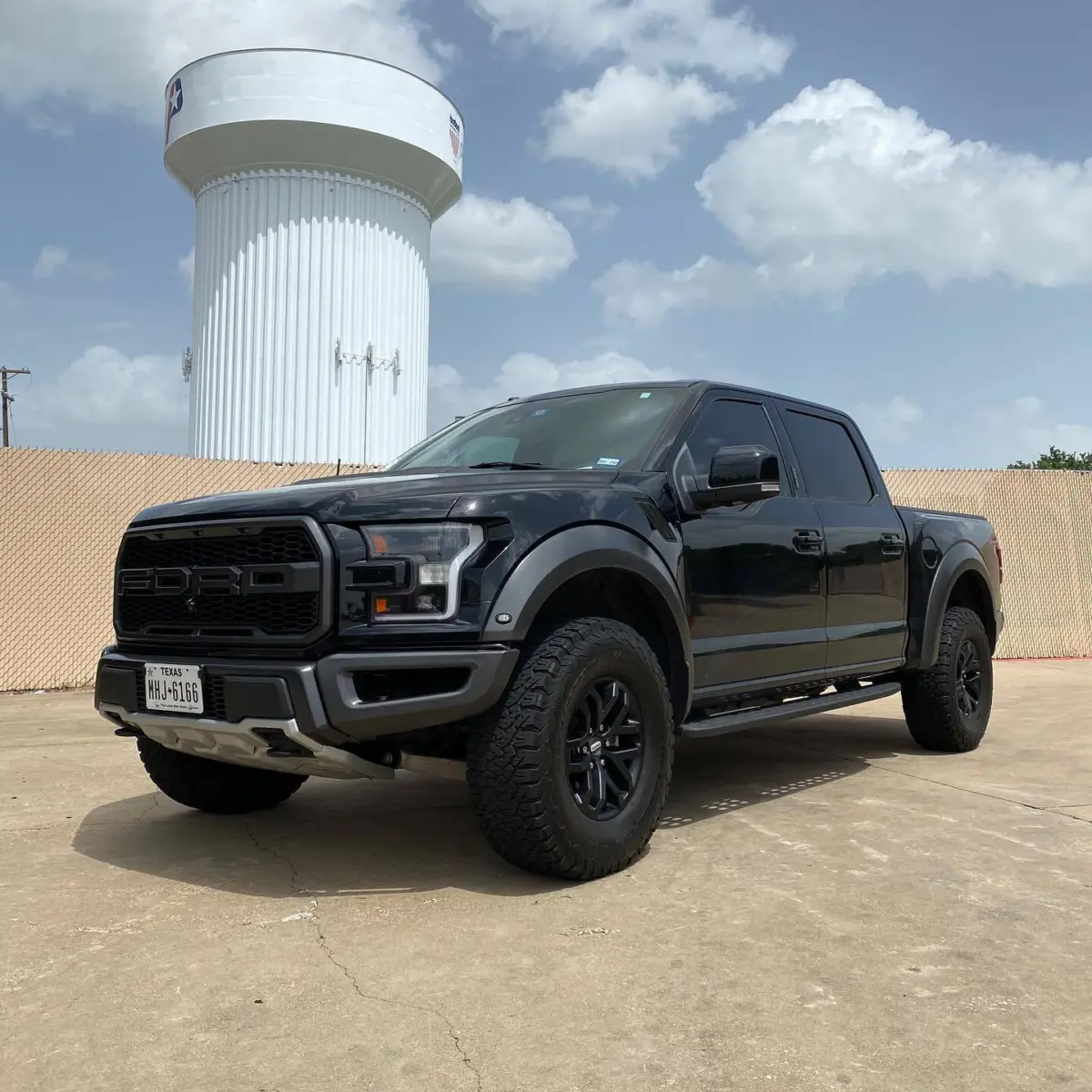 2018 Ford Raptor wheels refinished in Matte Black