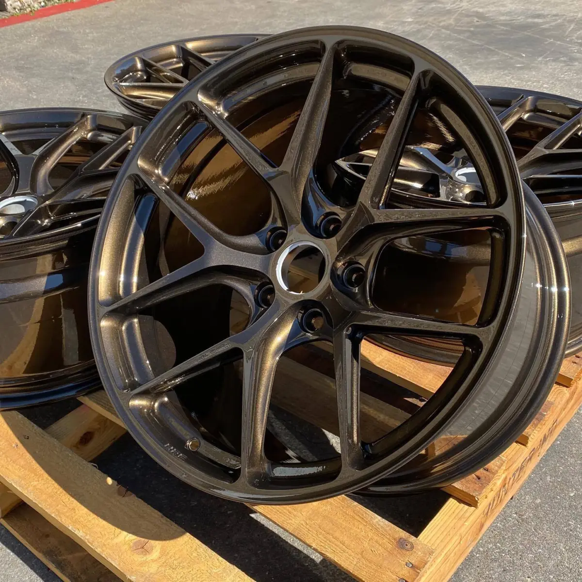 HRE wheels refinished in Bronze Chrome