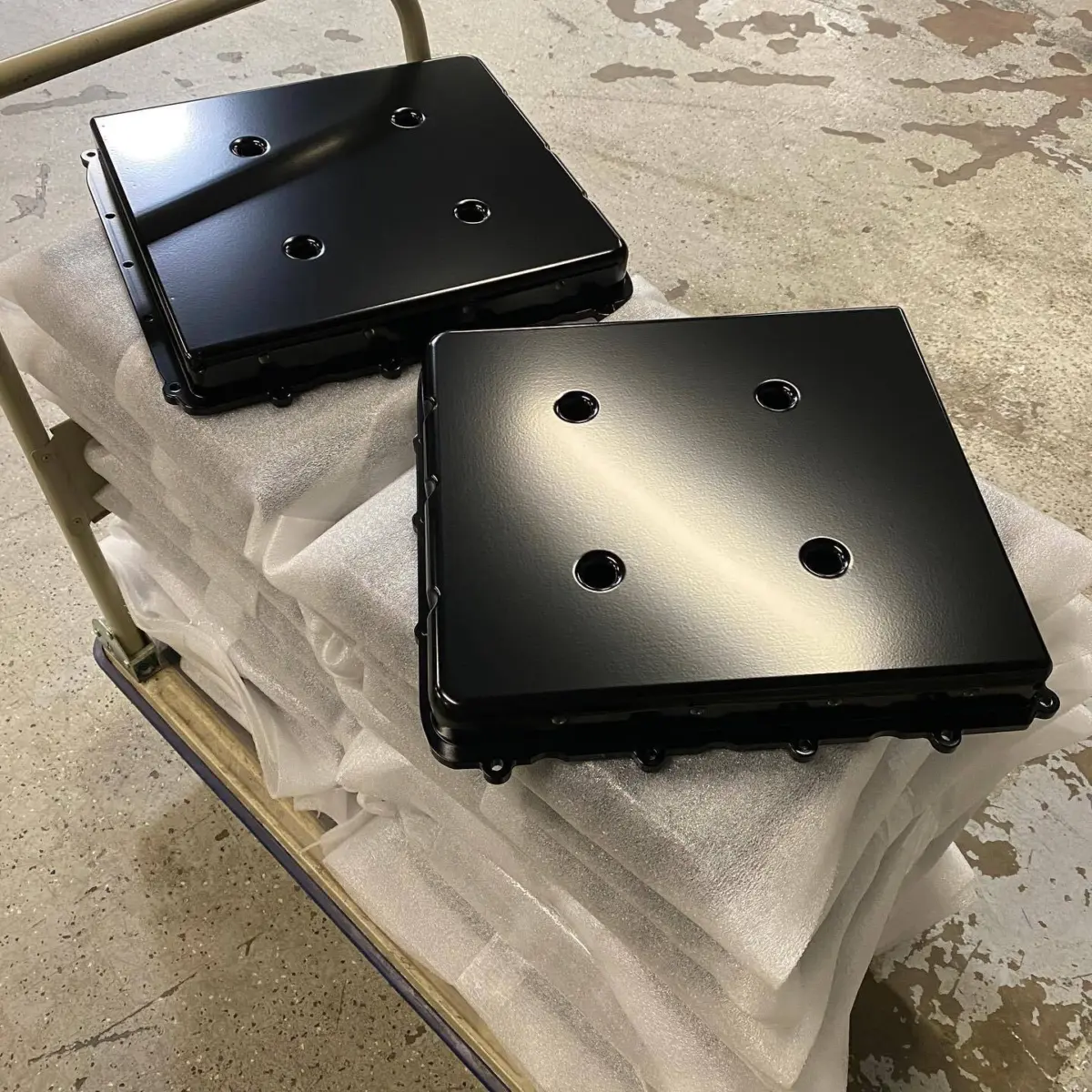 Expedited production run of C7 Corvette super charger lids in Semigloss Black
