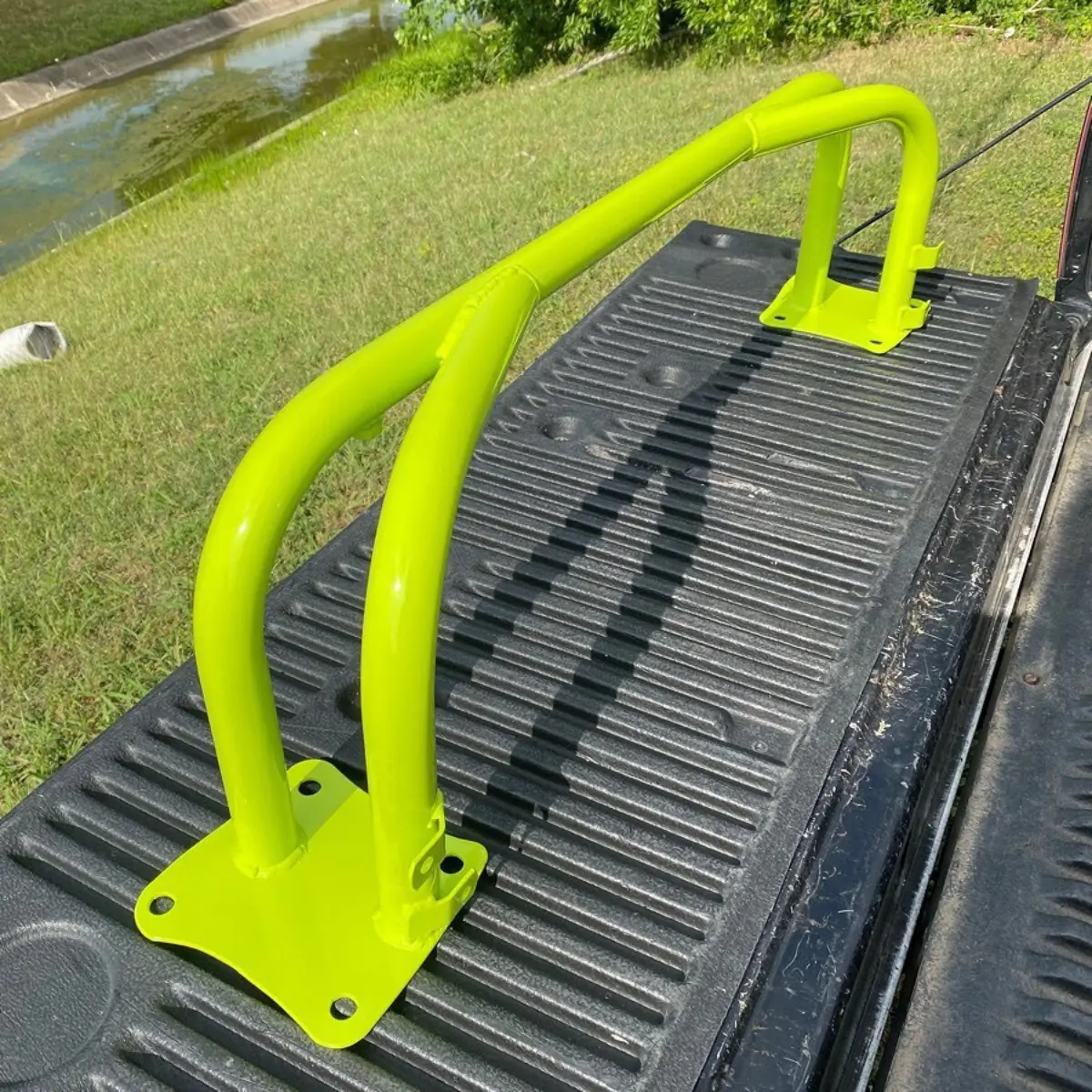 Bash bar refinished in Chartreuse Sherbert