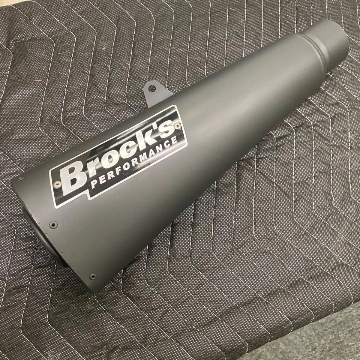 Brocks exhaust restored in Glacier Black Cerakote