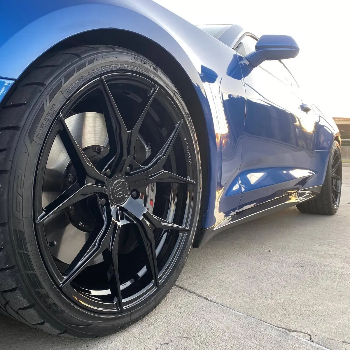Chevrolet Camaro with Wet Black wheels