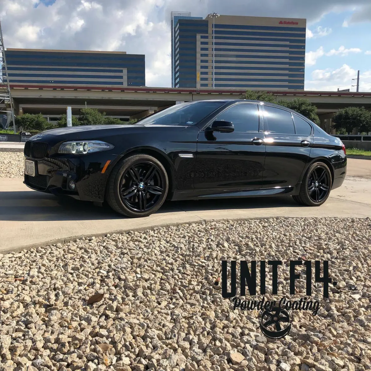 5 Series BMW wheels refinished in Semigloss Black for @mxsok10. Thank you for the referral, @wht_devl_ctsv!