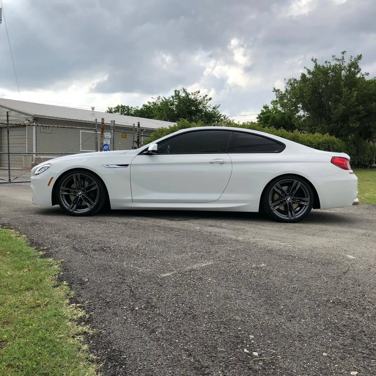 6 Series BMW wheels refinished in a light metallic gunmetal for @time2eat