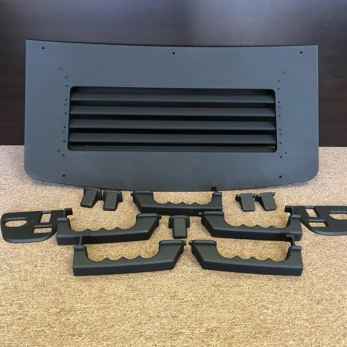 Hummer parts refinished in texture black