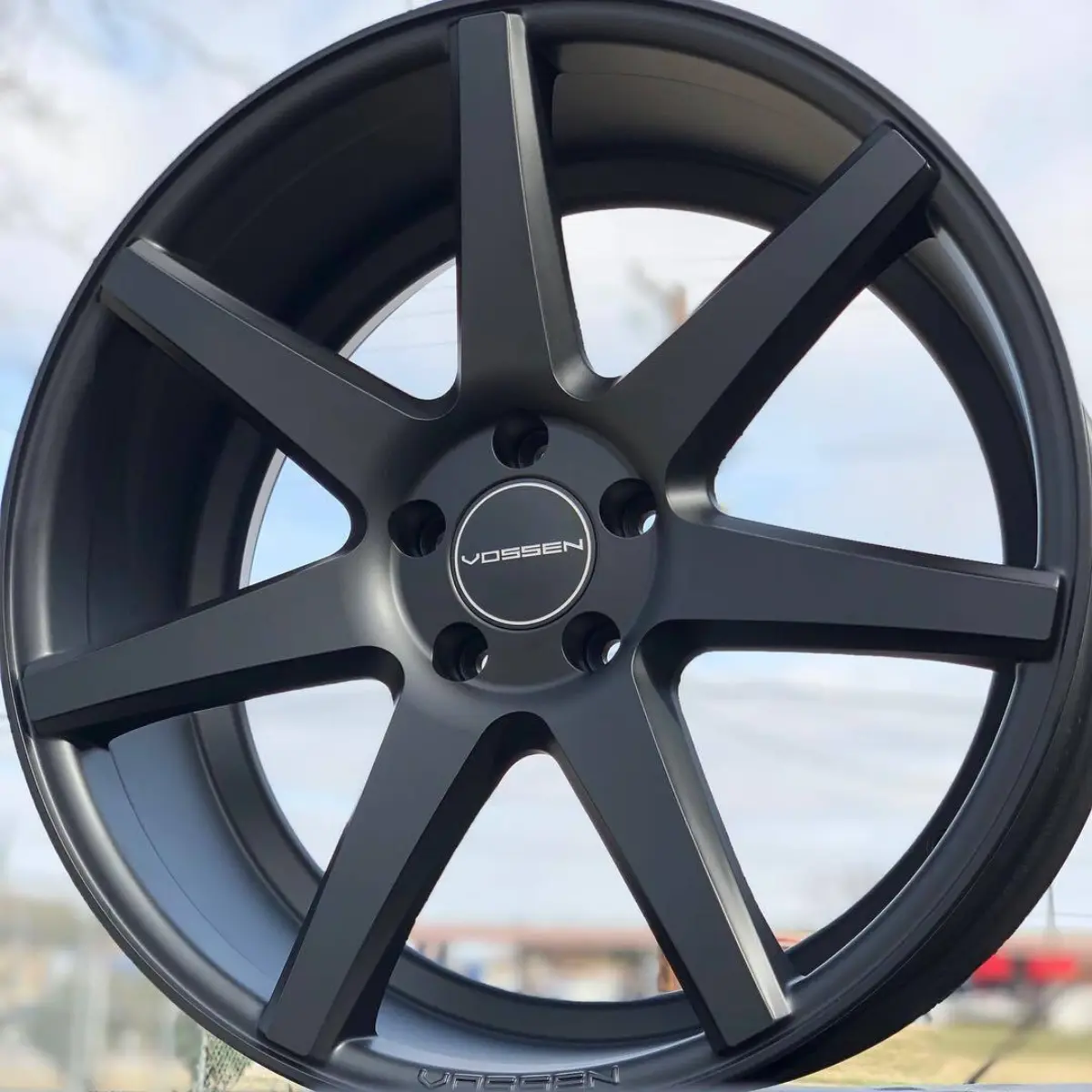 Vossen wheels refinished in Denim Black