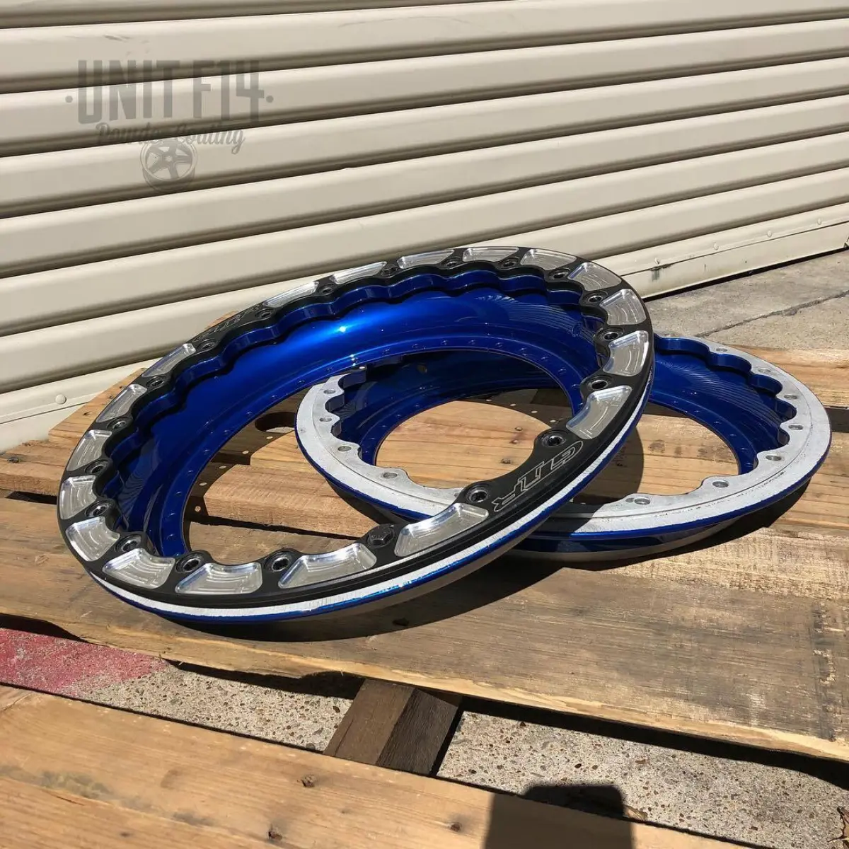 Some fancy GTR beadlock lips in Peeka Blue for @alpha.speed.consulting
