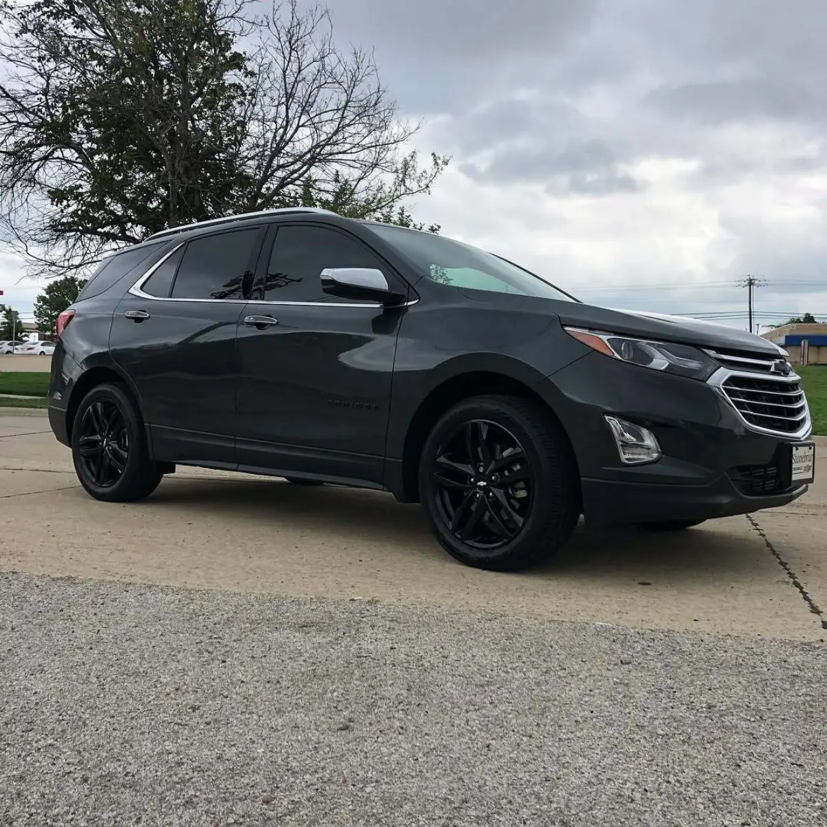 Chevy Equinox with Semigloss Black wheels