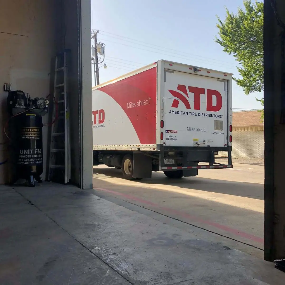 Tire delivery early this morning
