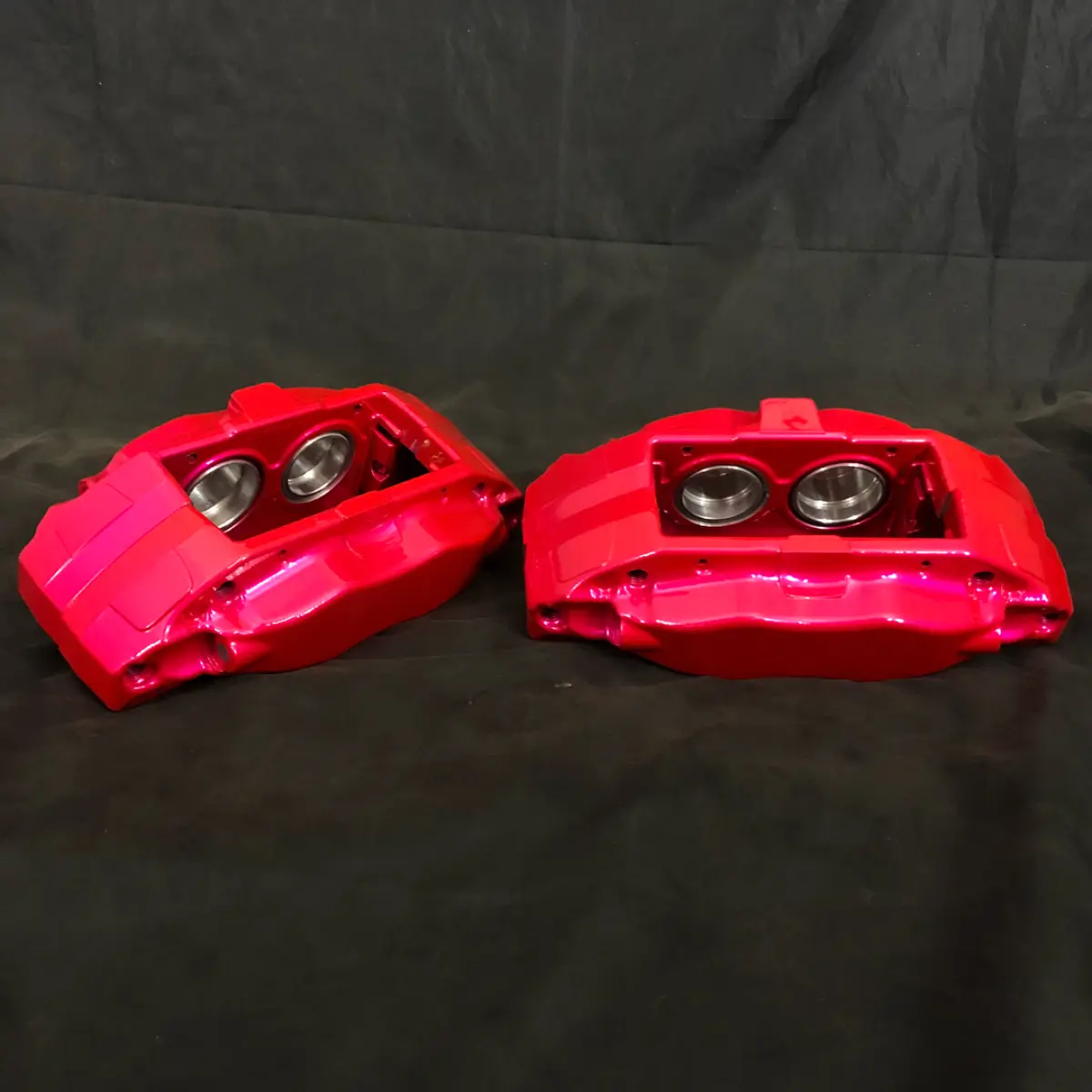 Brembos in Corkey Pink for @visionautoworks