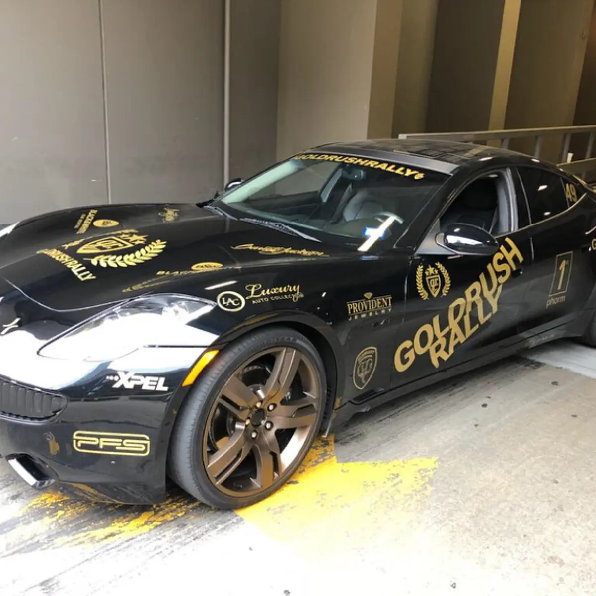 Customer @keyur49 representing at @goldrushrally! Wheels in our Satin Bronze