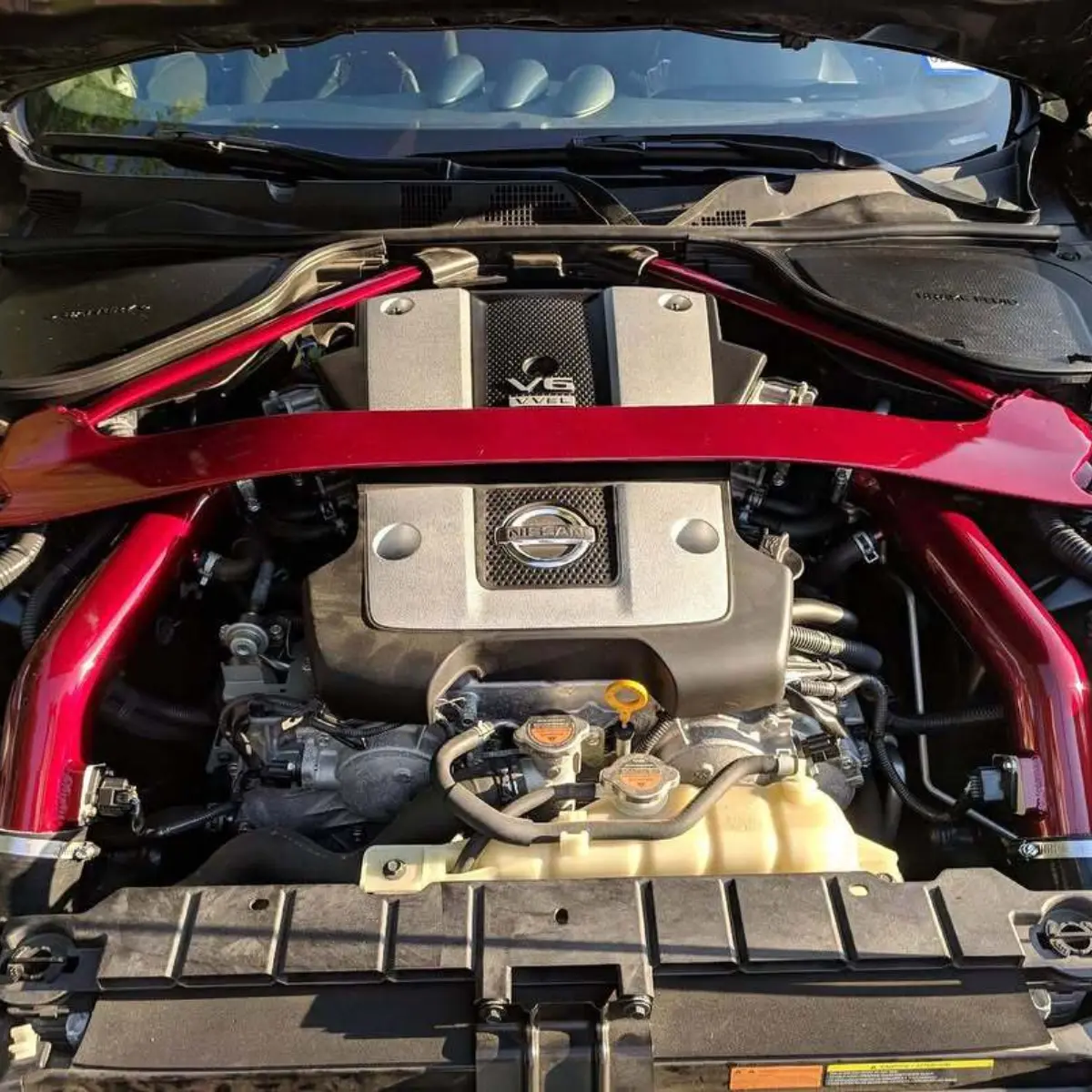 Strut bar and piping in Illusion Cherry