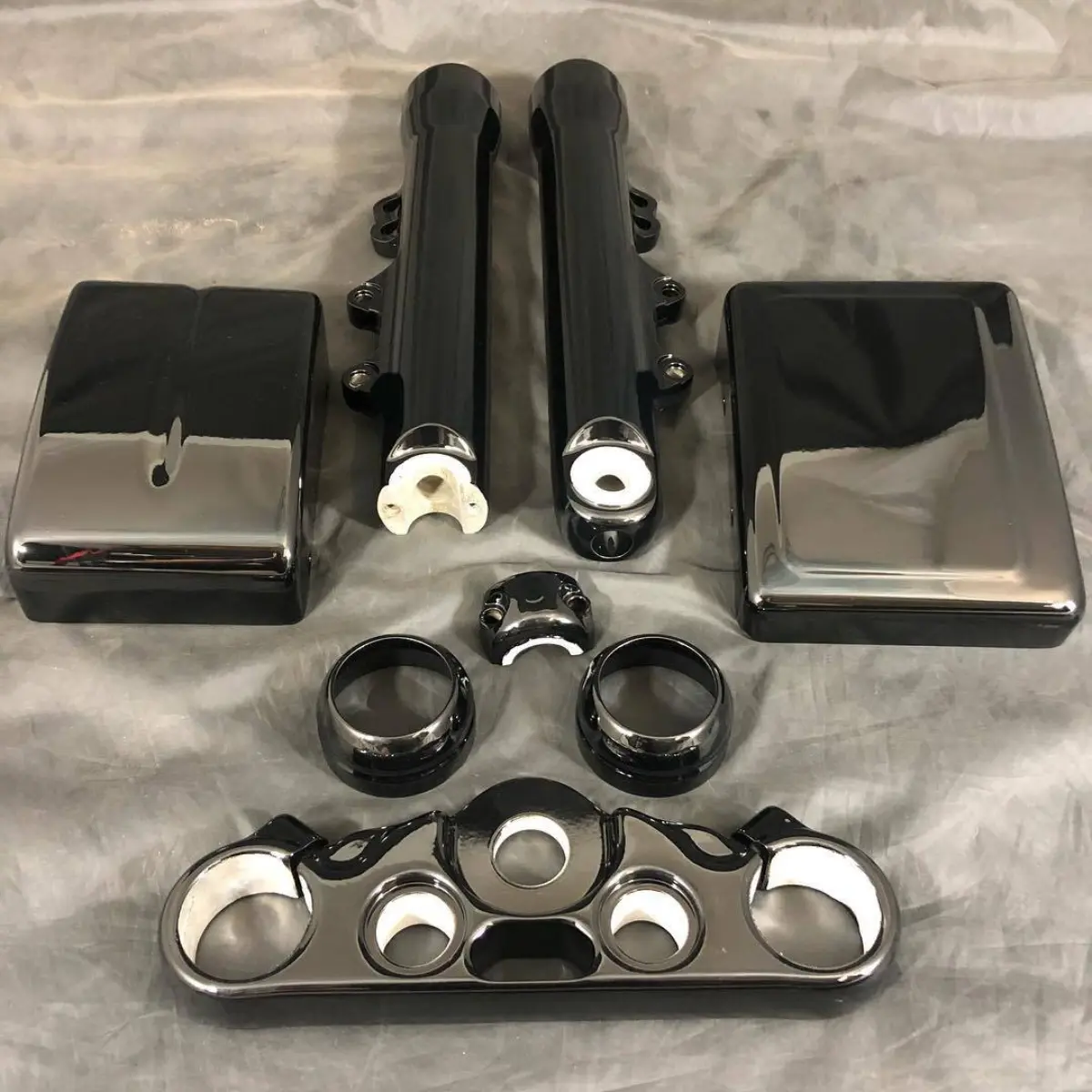 Harley parts in wet black