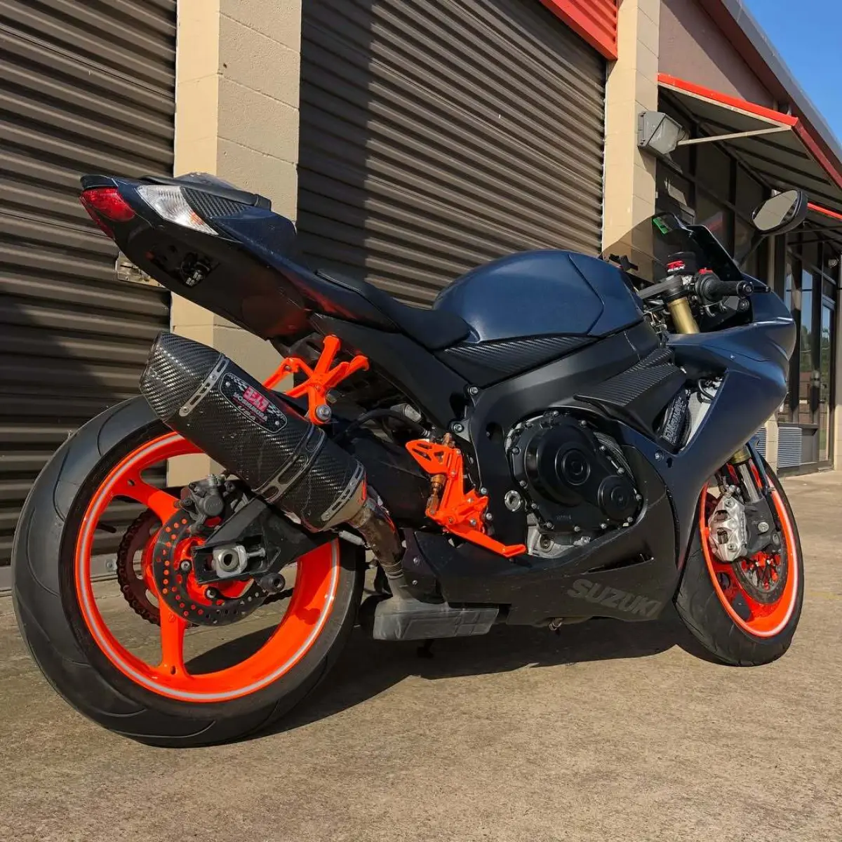 3-stage fluorescent orange for this Suzuki GSXR