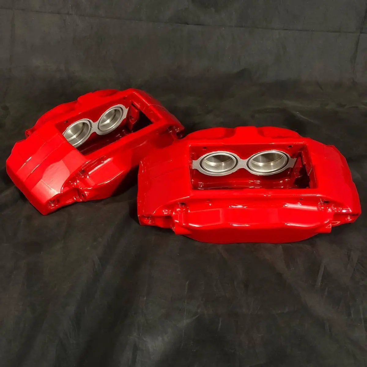 Brembo brake calipers in our gloss red with clear