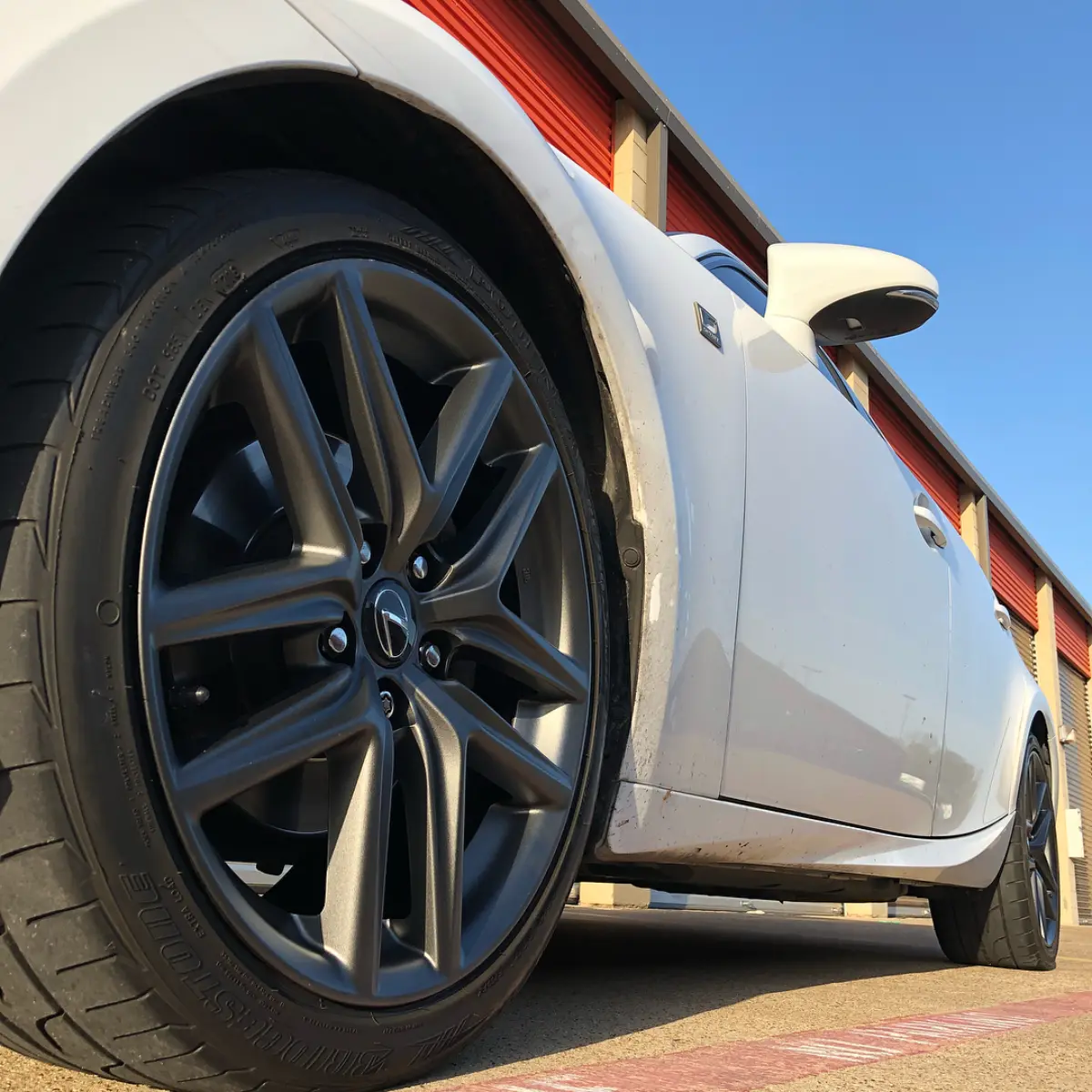 Satin gunmetal for this Lexus