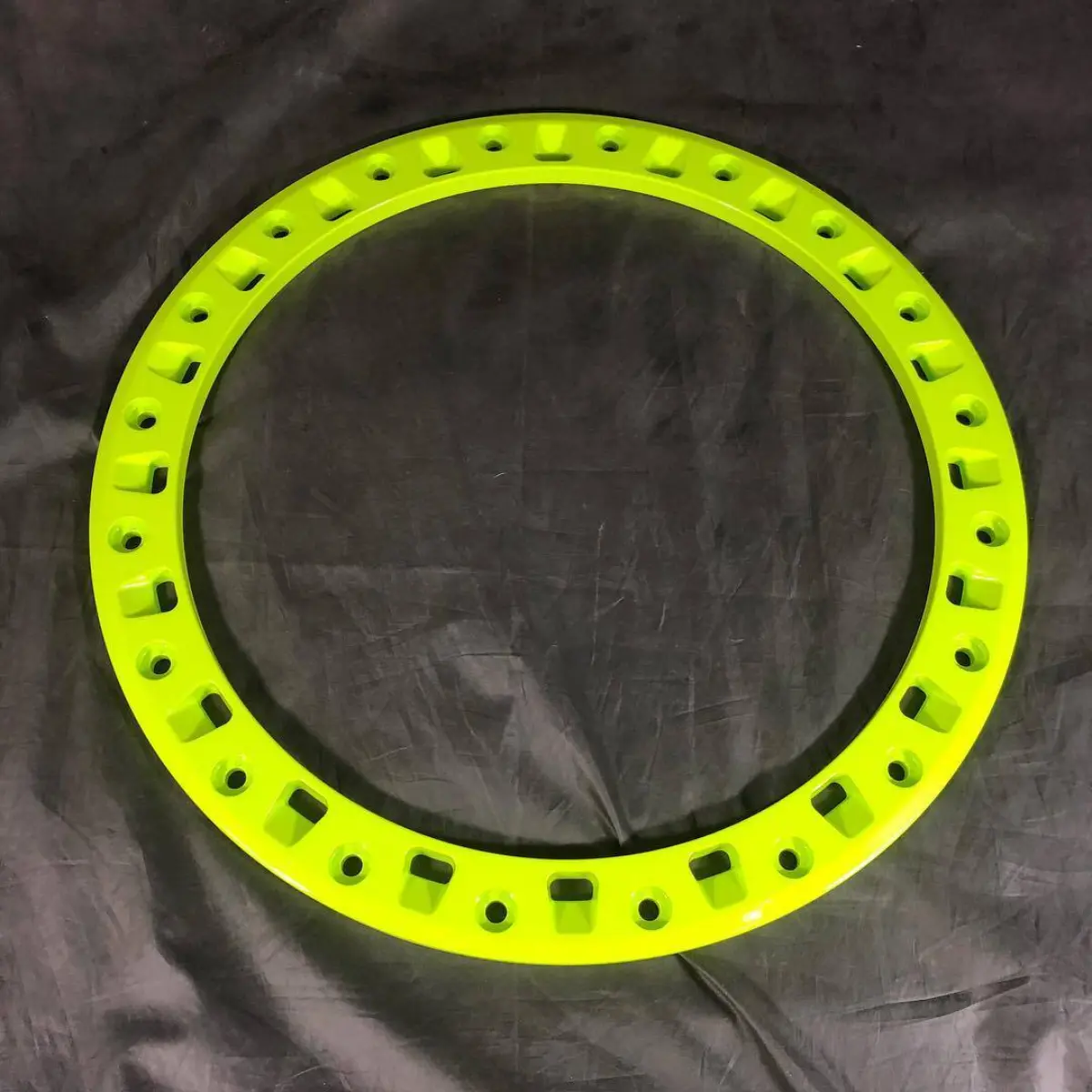 Manta green w/ clear for this set of MSA “bead locks”