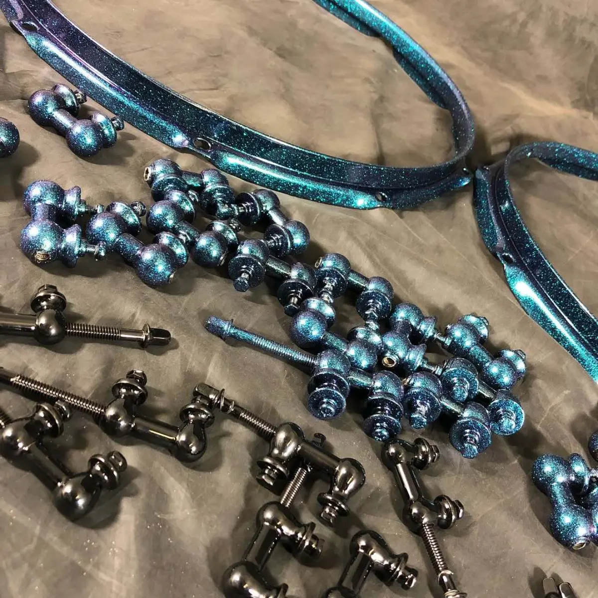 Custom look for some drum hardware!
