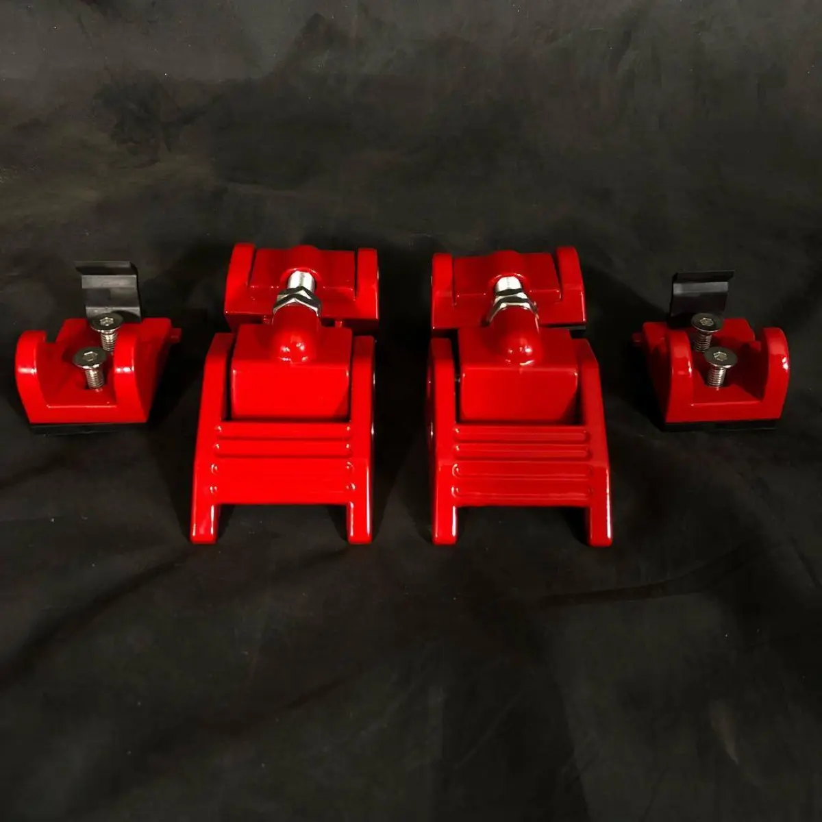 Hood brackets for a Jeep Wrangler