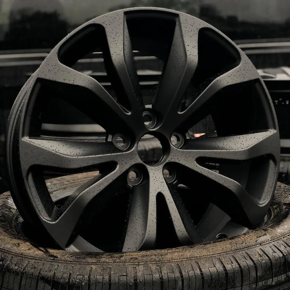 Lexus NX300 wheels in Matte Black