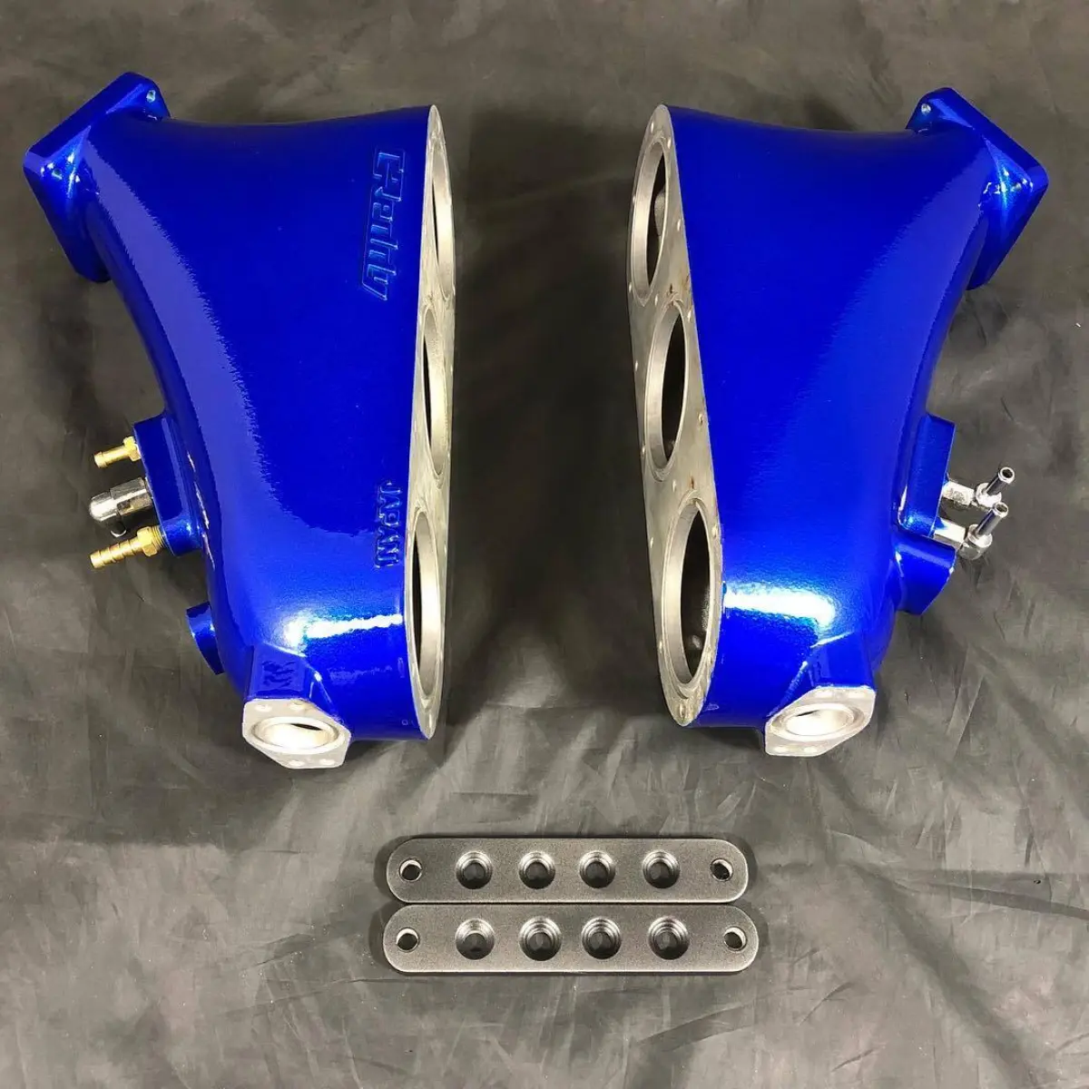Go fast parts in Illusion Blueberry and Satin Gunmetal