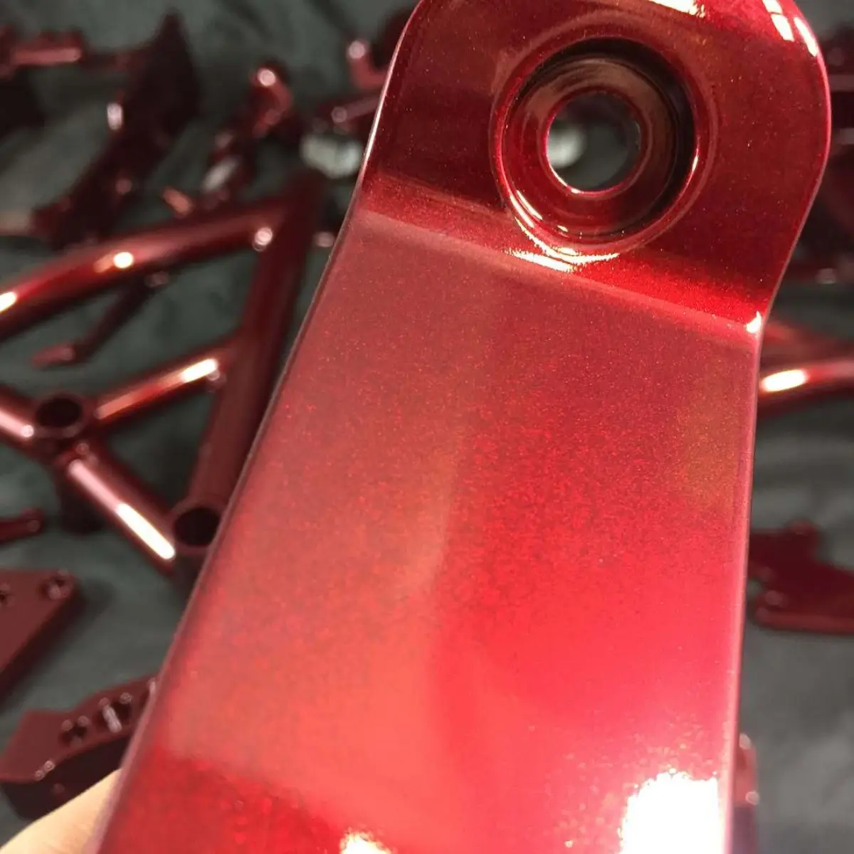 Kawasaki ZX-6r stunt build in Illusion Red