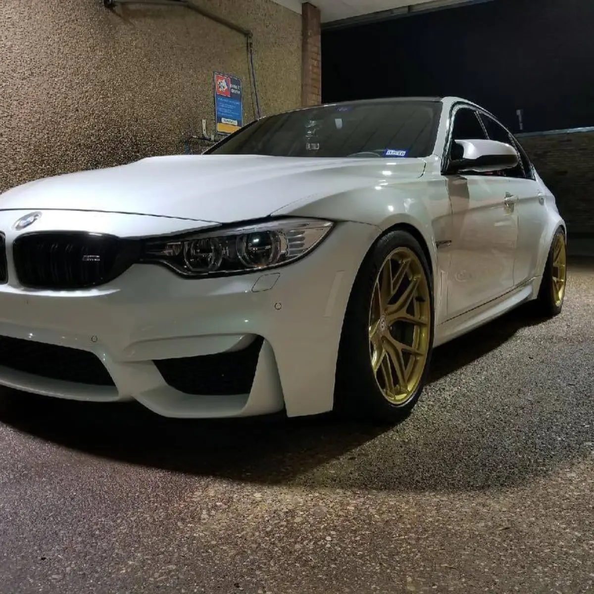 Customer submitted photo, HRE wheels powder coated in metallic gold