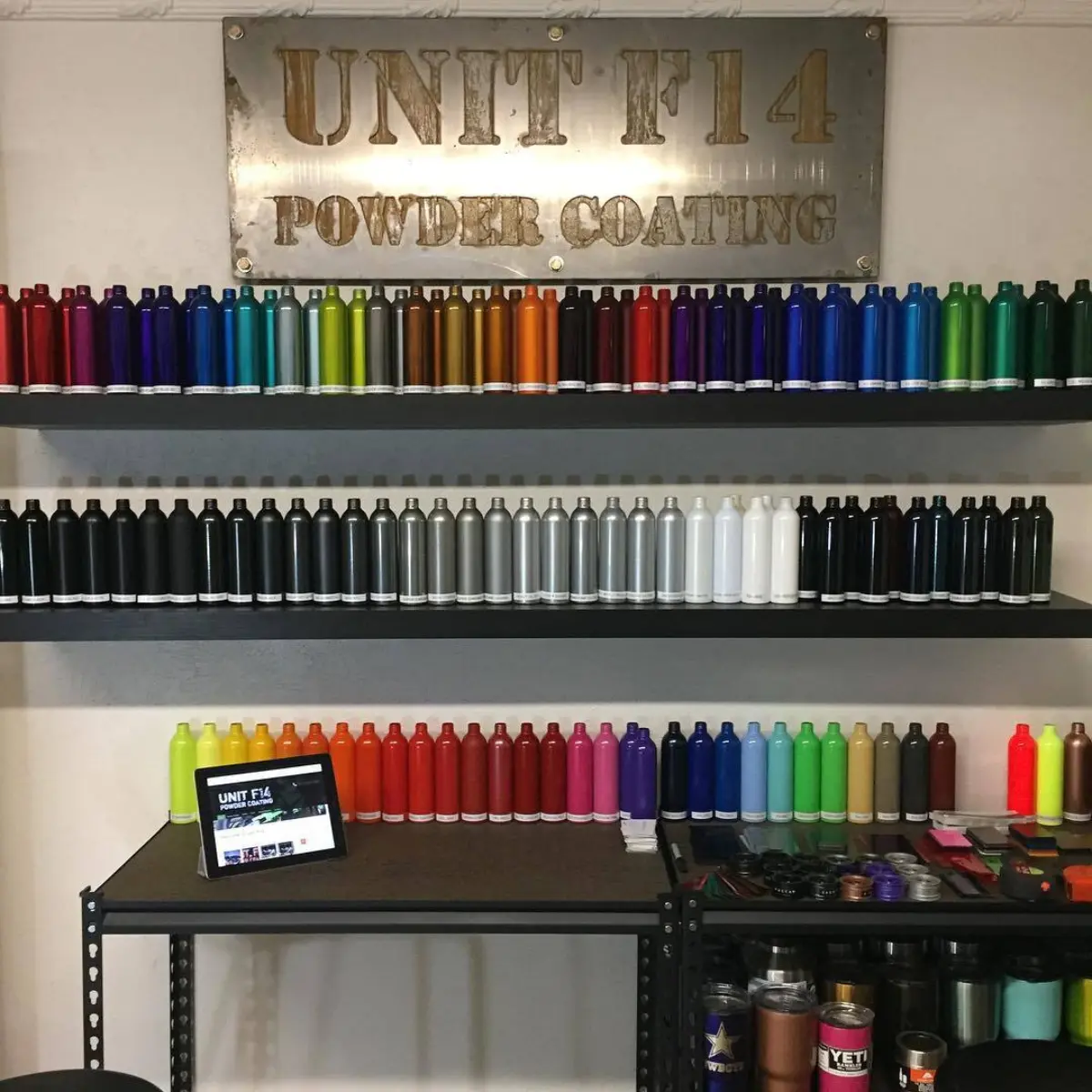The new display is up! What color should we do the sign?