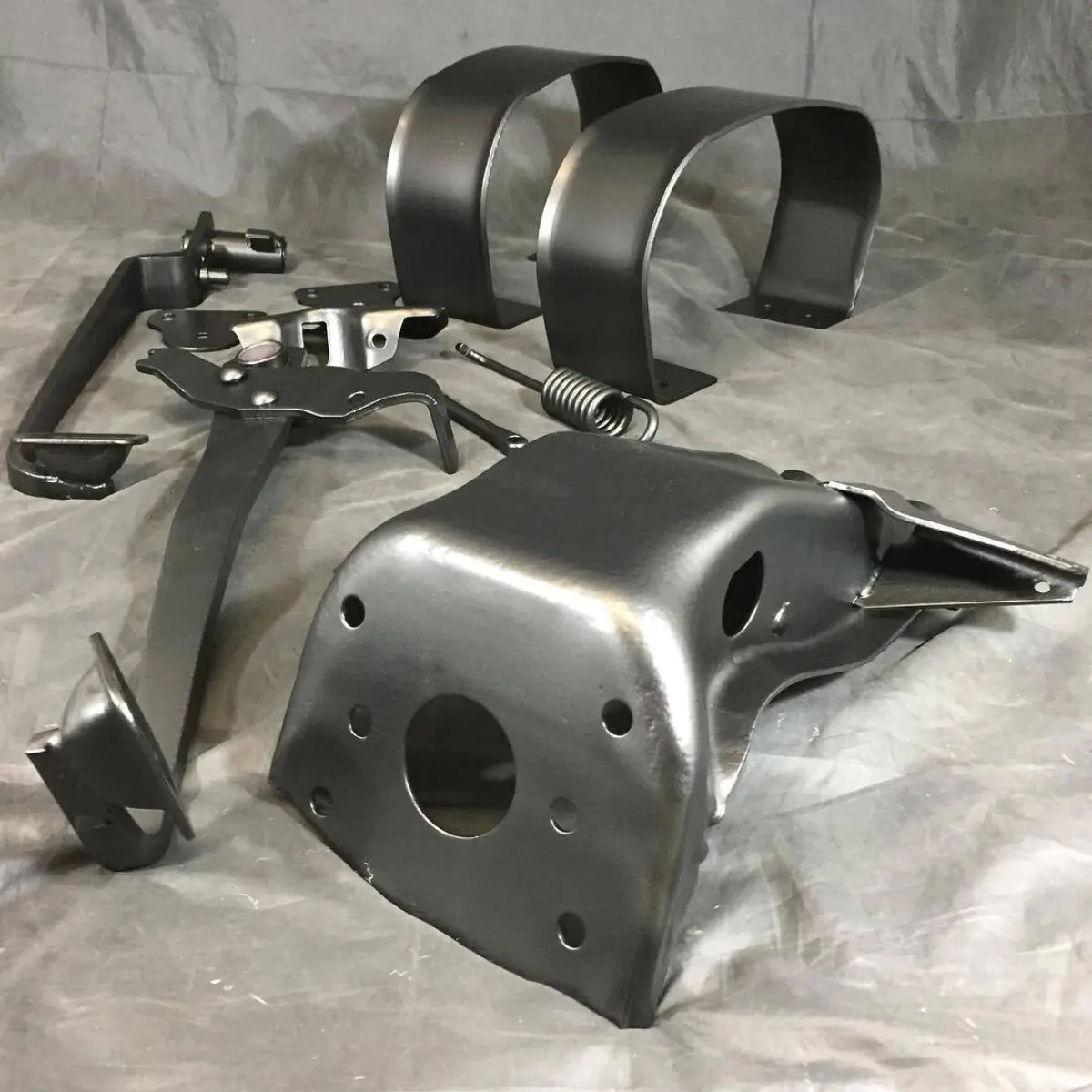 From old and rusty to like-new! Jeep parts restored in matte black