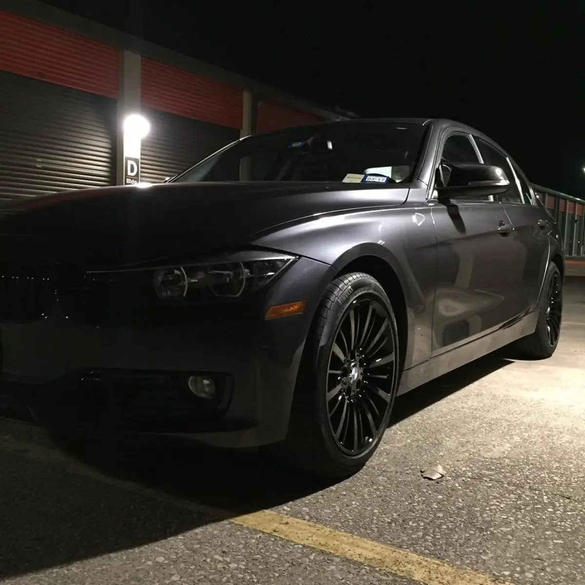Wet Black on a set of BMW 328i wheels