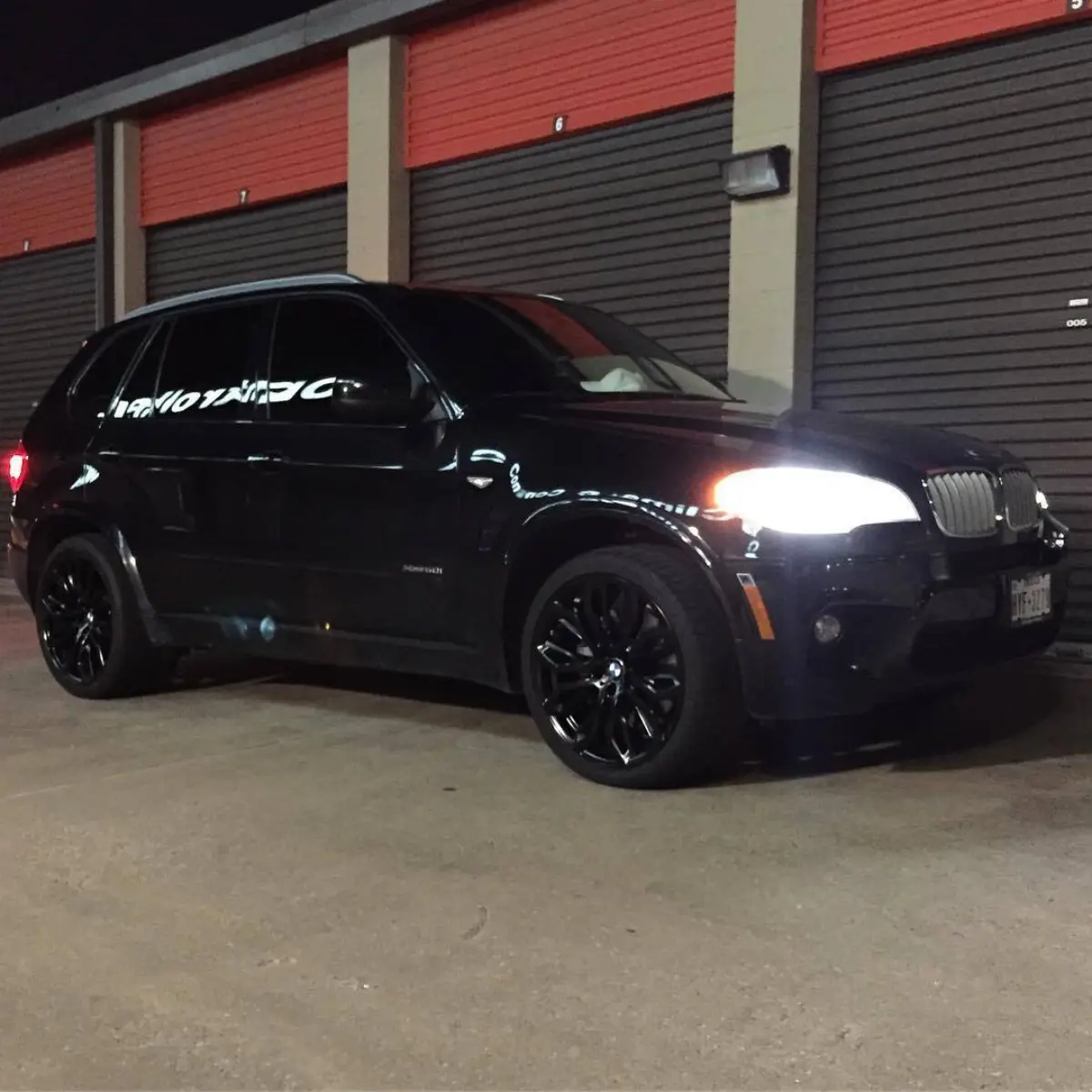 BMW X5 wheels in PacCar Semigloss Black