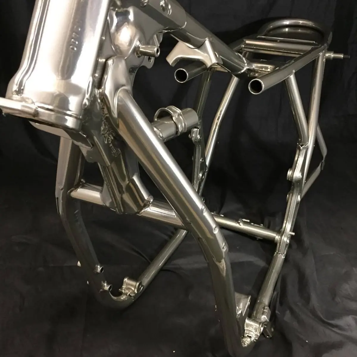 Honda CB750 frame in Super Chrome